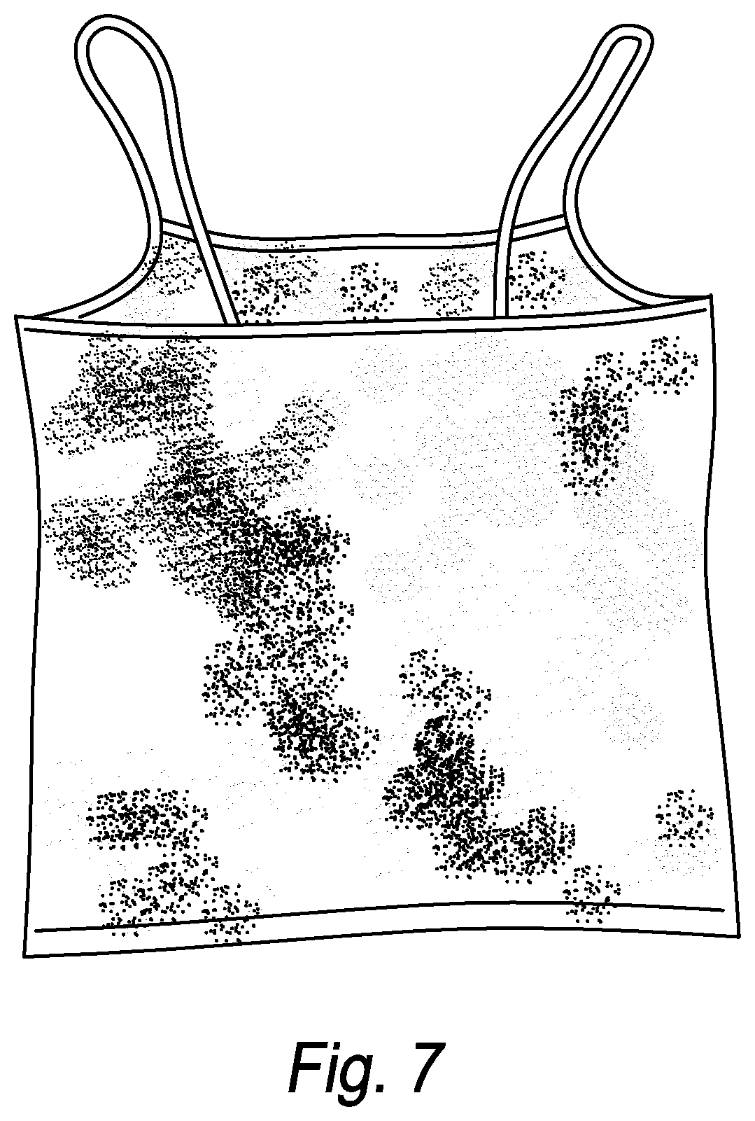 Patent US11814786 Figure 5 – Tie-dye poppers and method for creating same