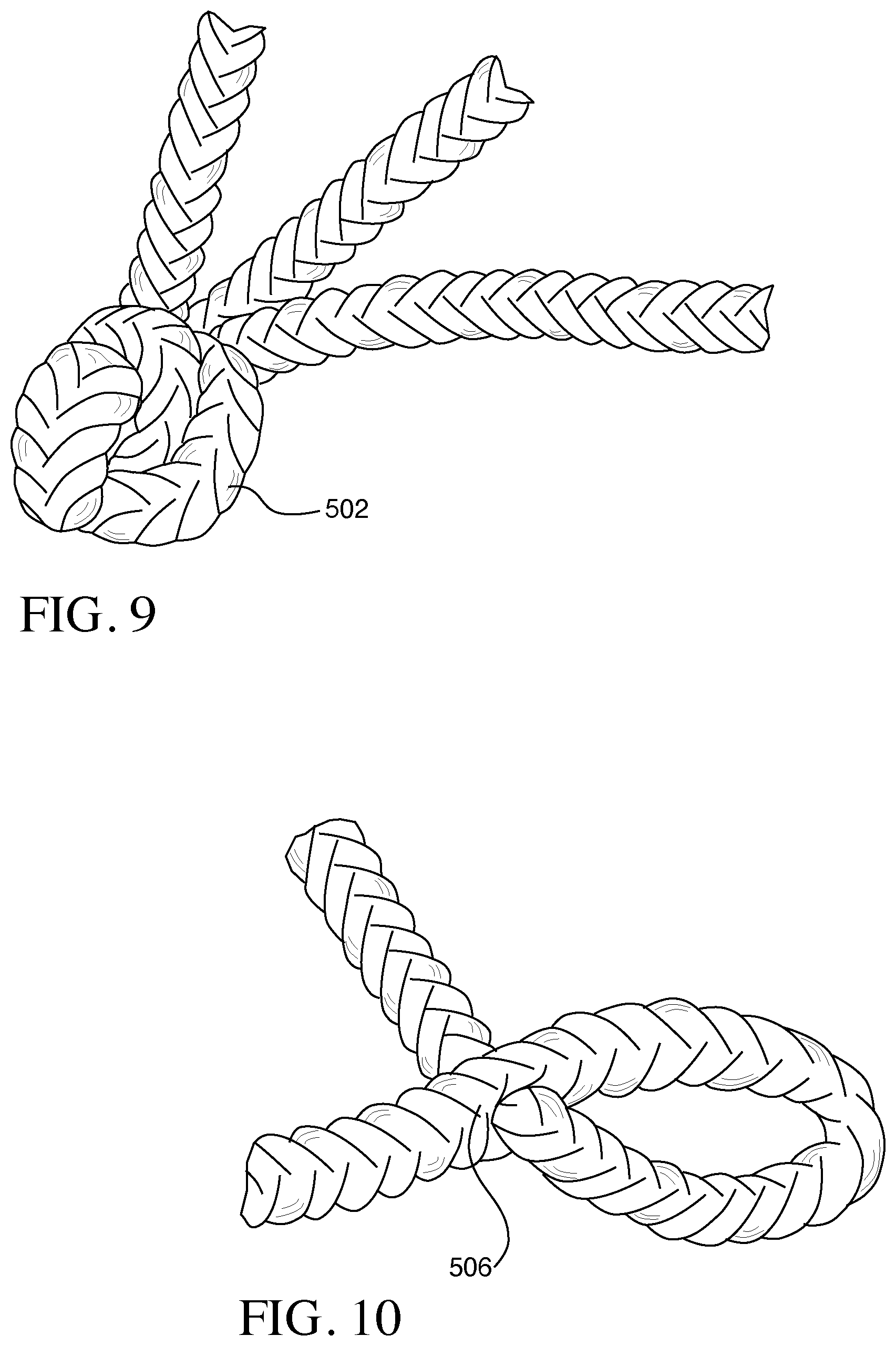 Patent US11814789 Figure 8 – Safe metal free and hookless winch rope