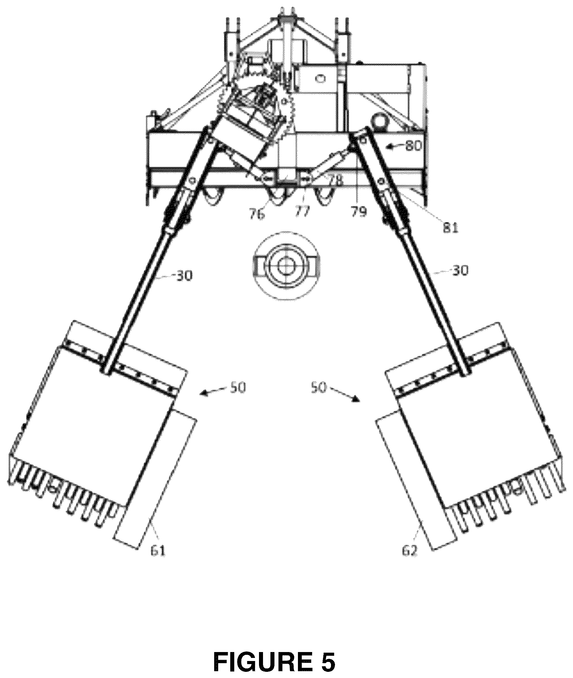 Patent US11814799 Figure 5 – Fire hydrant sweeping machine
