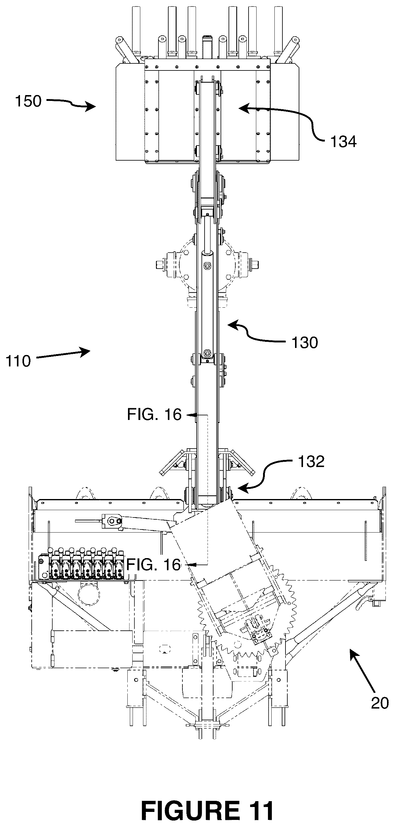 Patent US11814799 Figure 11 – Fire hydrant sweeping machine