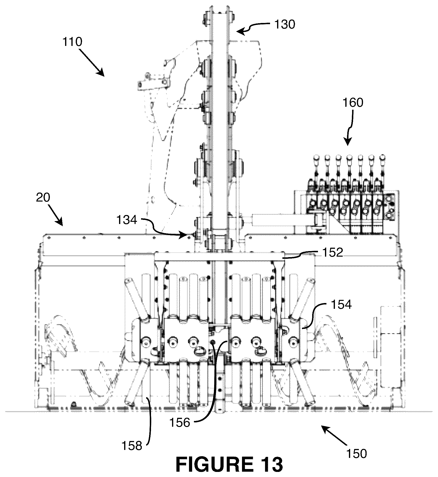 Patent US11814799 Figure 13 – Fire hydrant sweeping machine