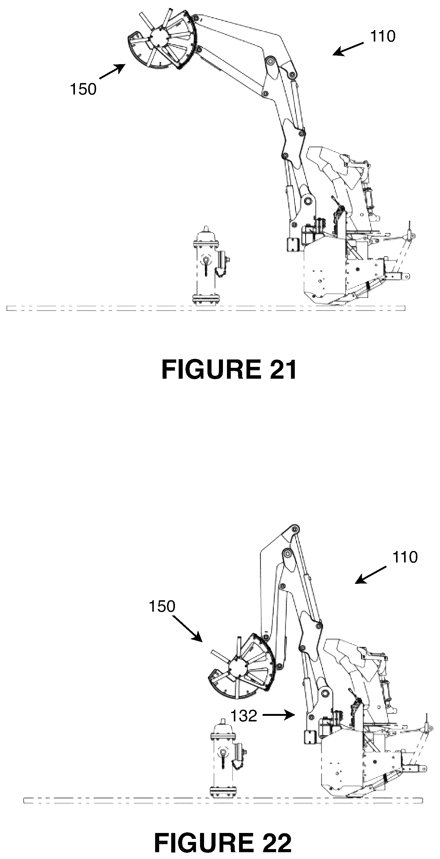 Patent US11814799 Figure 19 – Fire hydrant sweeping machine
