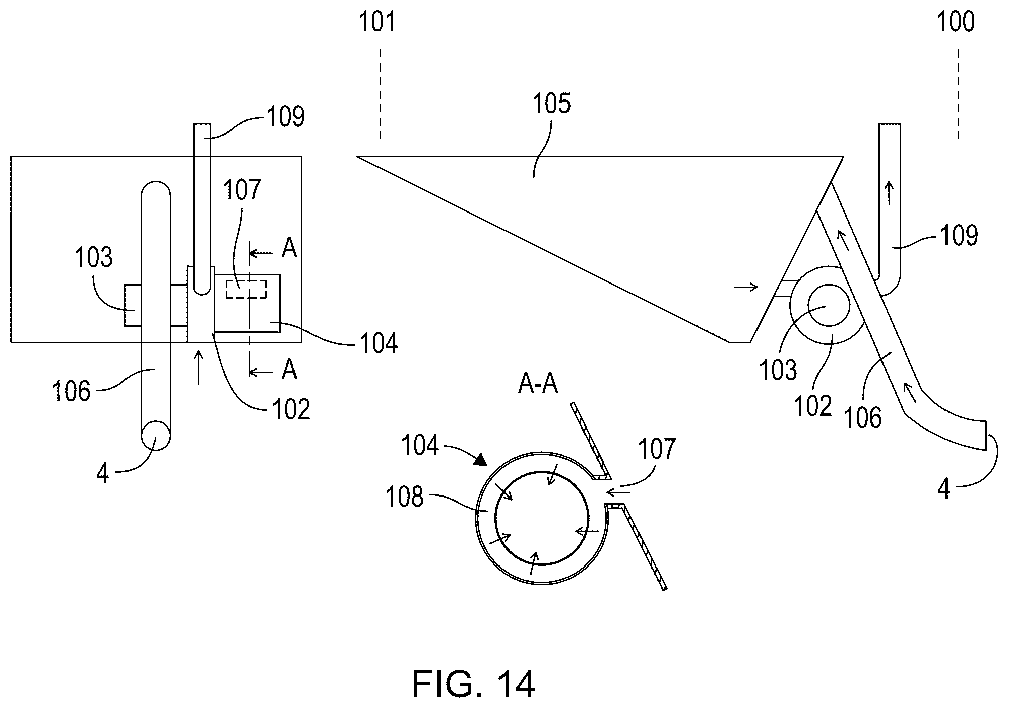 Patent US11814800 Figure 12 – Street sweeper