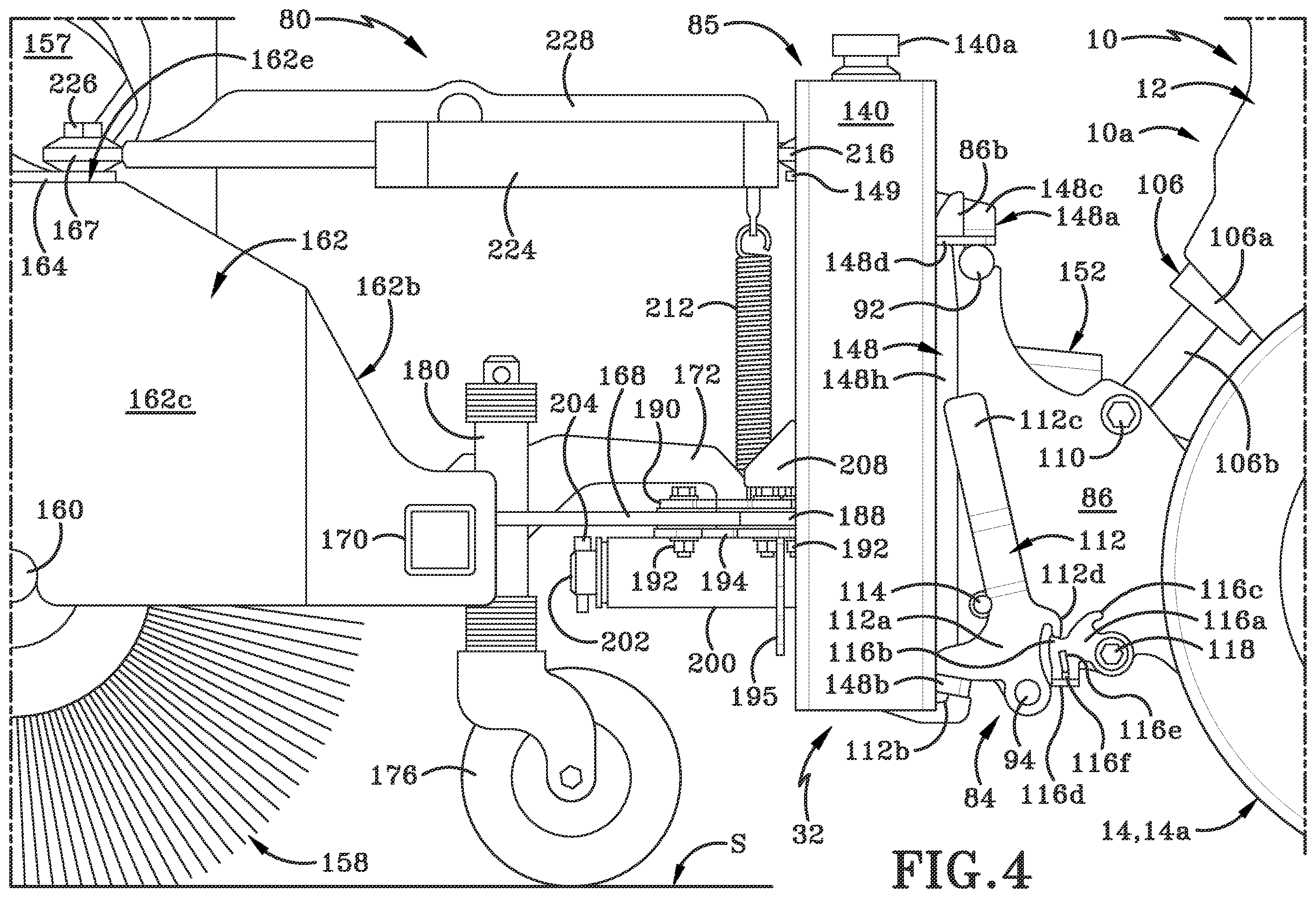 Patent US11814802 Figure 7 – Power unit for treating a surface