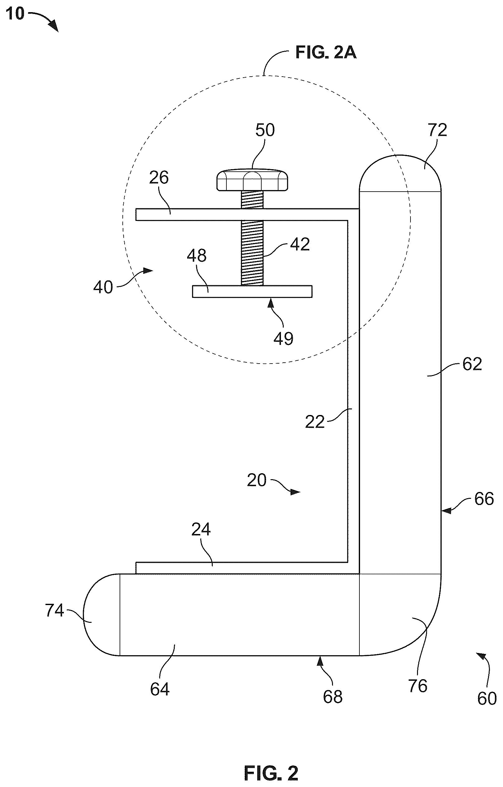 Patent US11814805 Figure 2 – Boat dock bumper and method of using the same