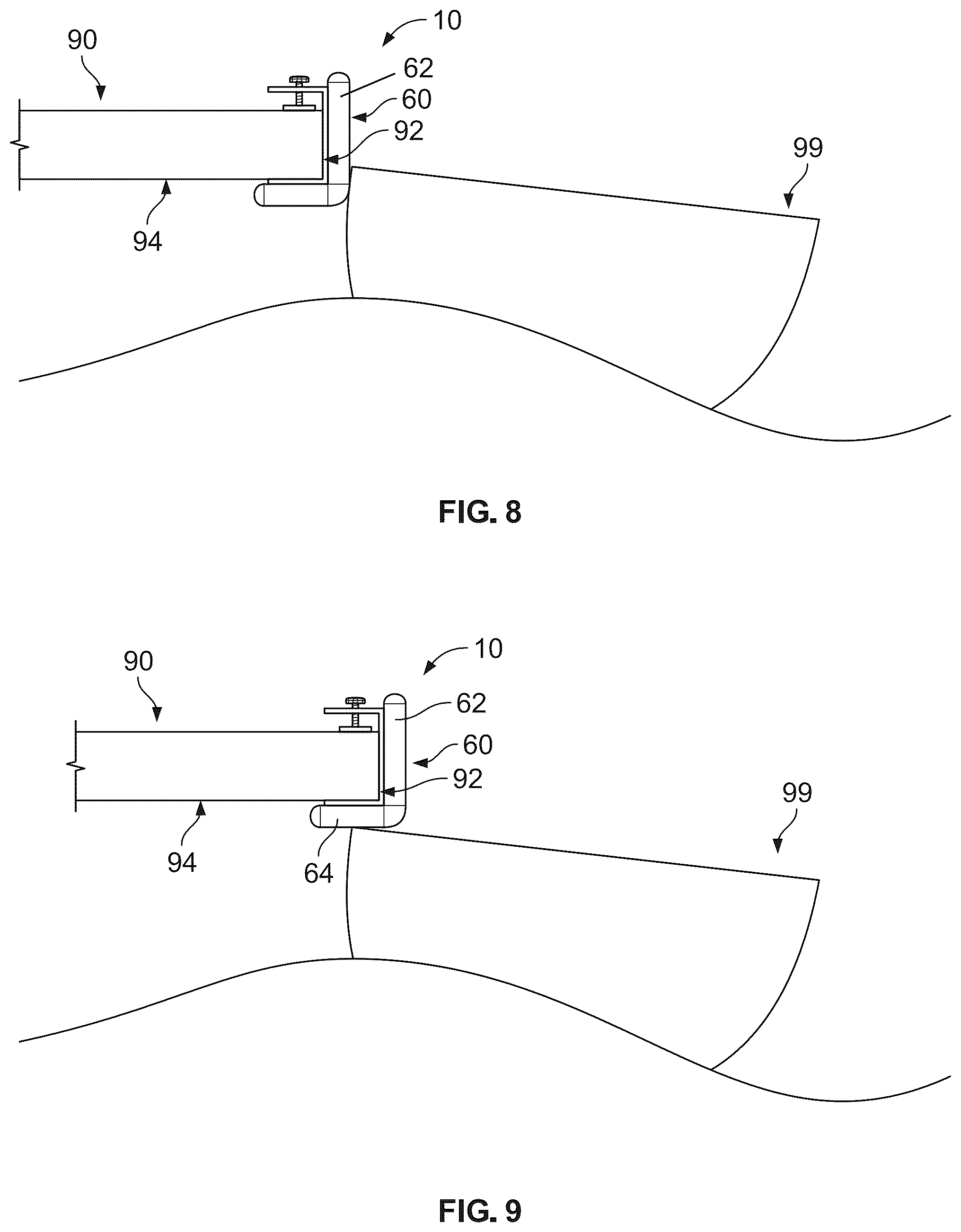 Patent US11814805 Figure 9 – Boat dock bumper and method of using the same