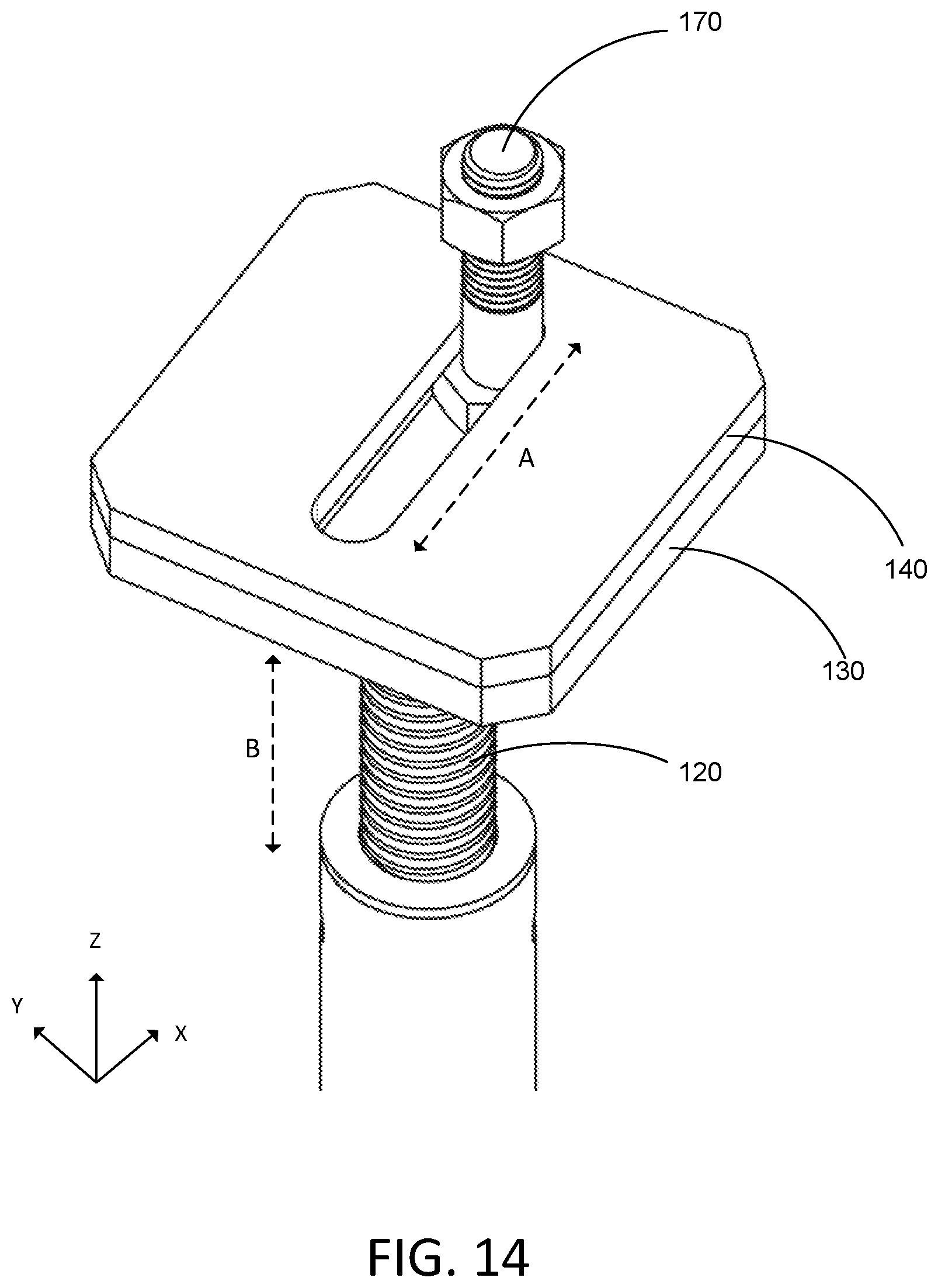 Patent US11814809 Figure 13 – Laterally and vertically adjustable foundation structure