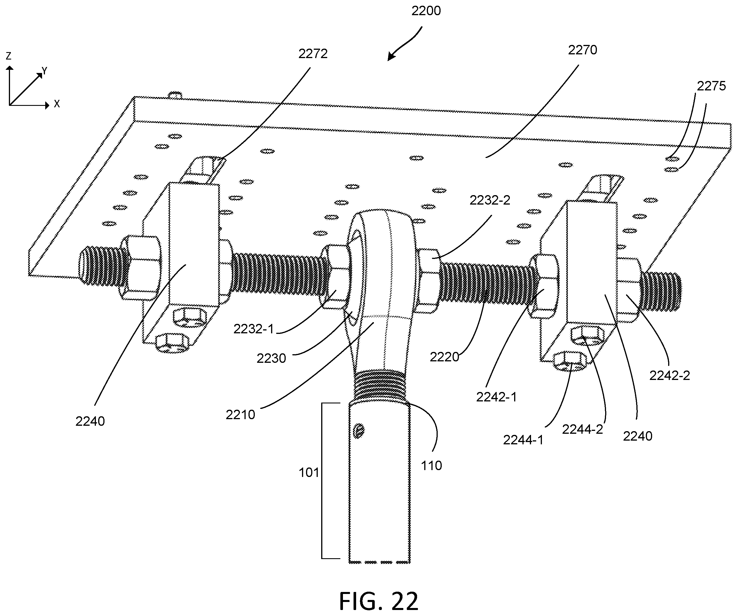 Patent US11814809 Figure 18 – Laterally and vertically adjustable foundation structure