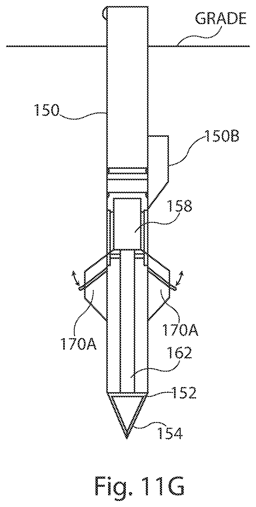 Patent US11814810 Figure 11 – Ground mounting assembly