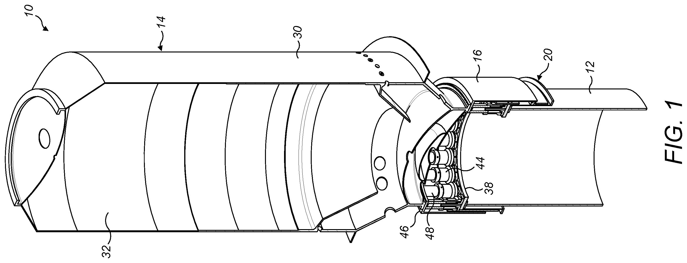 Patent US11814811 Figure 1 – Pile-driver assembly and method of using it