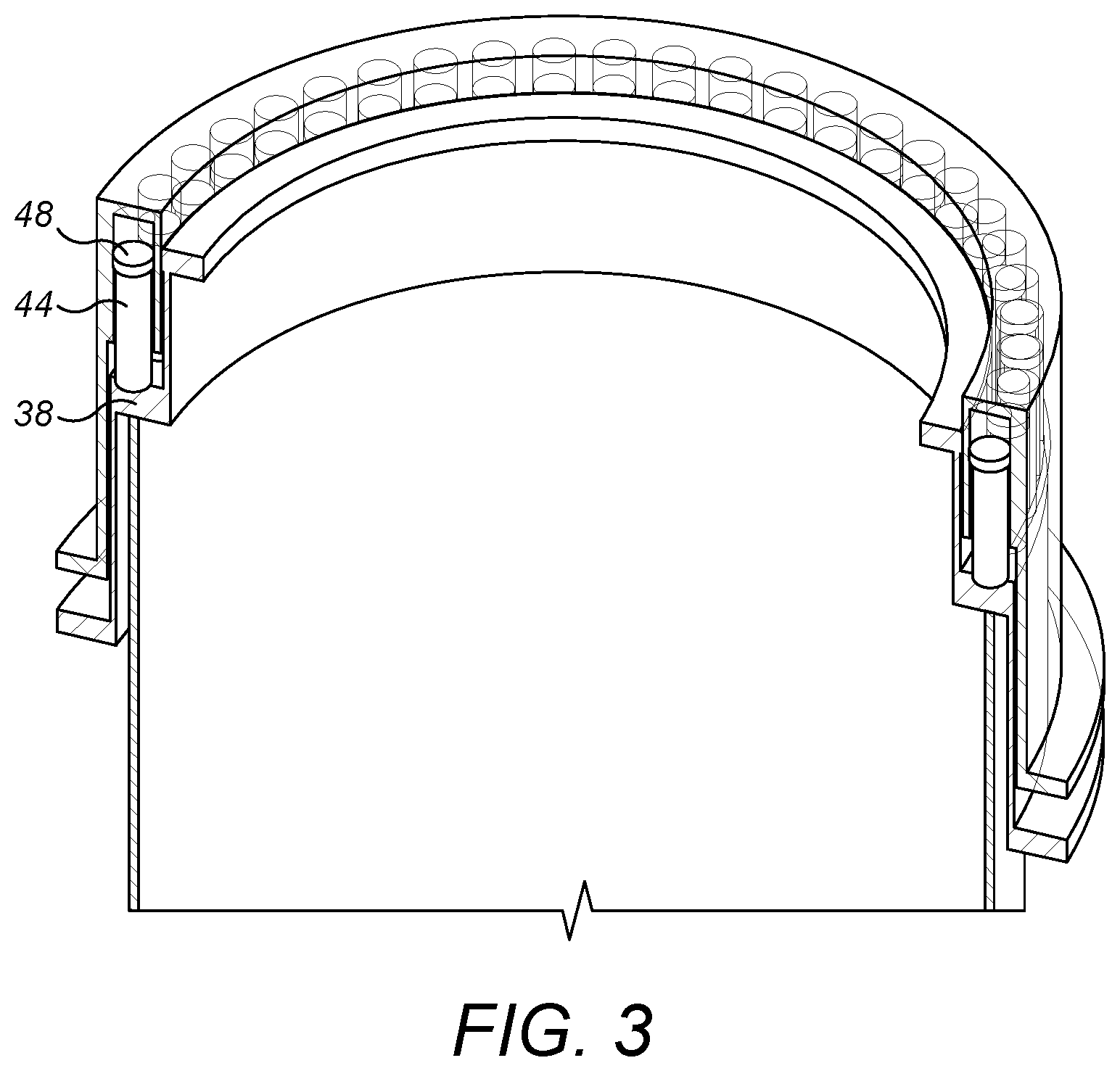 Patent US11814811 Figure 3 – Pile-driver assembly and method of using it