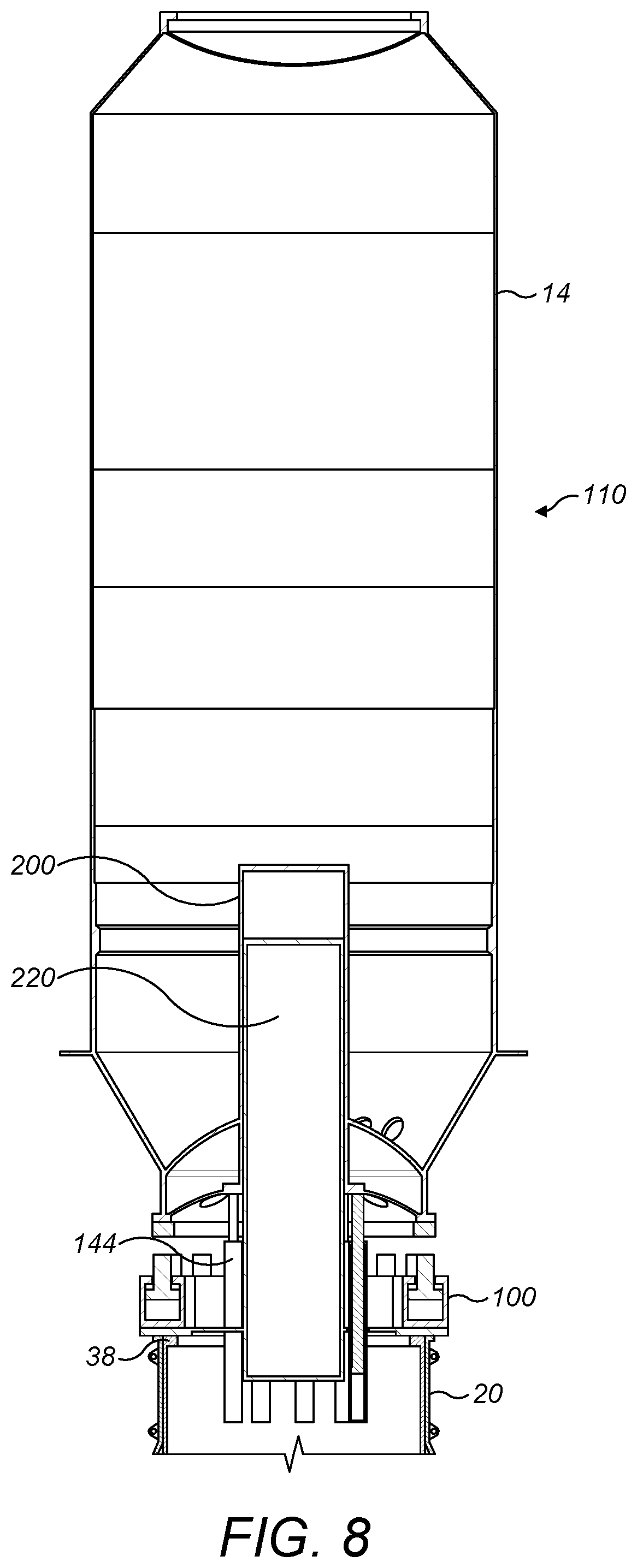 Patent US11814811 Figure 7 – Pile-driver assembly and method of using it