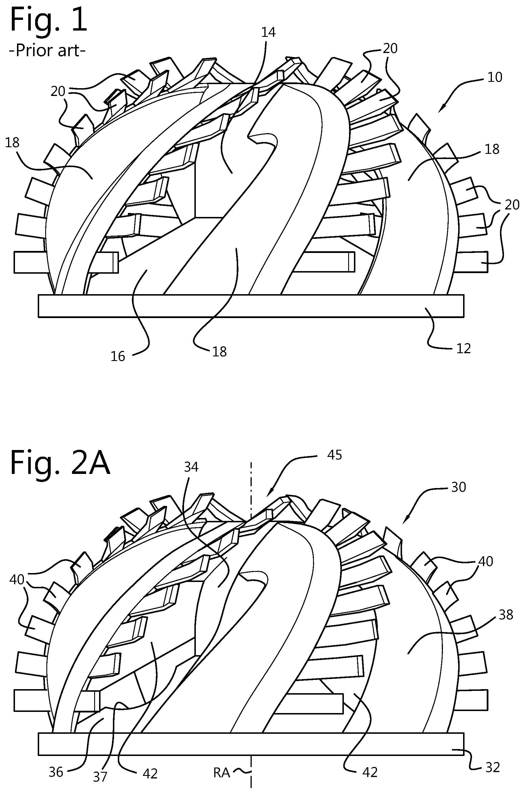 Patent US11814813 Figure 1 – Cutter head with skirt