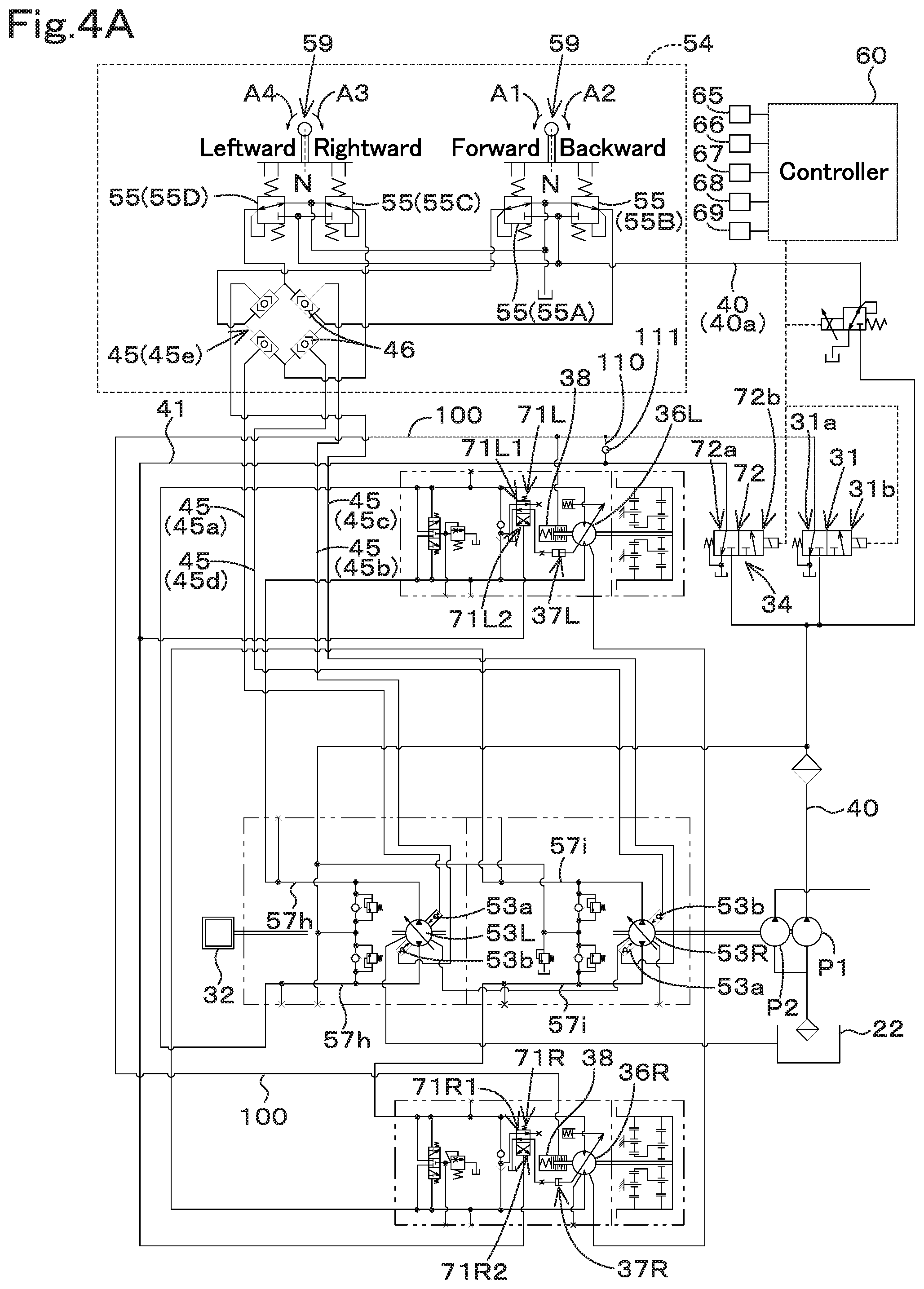 Patent US11814815 Figure 5 – Working machine
