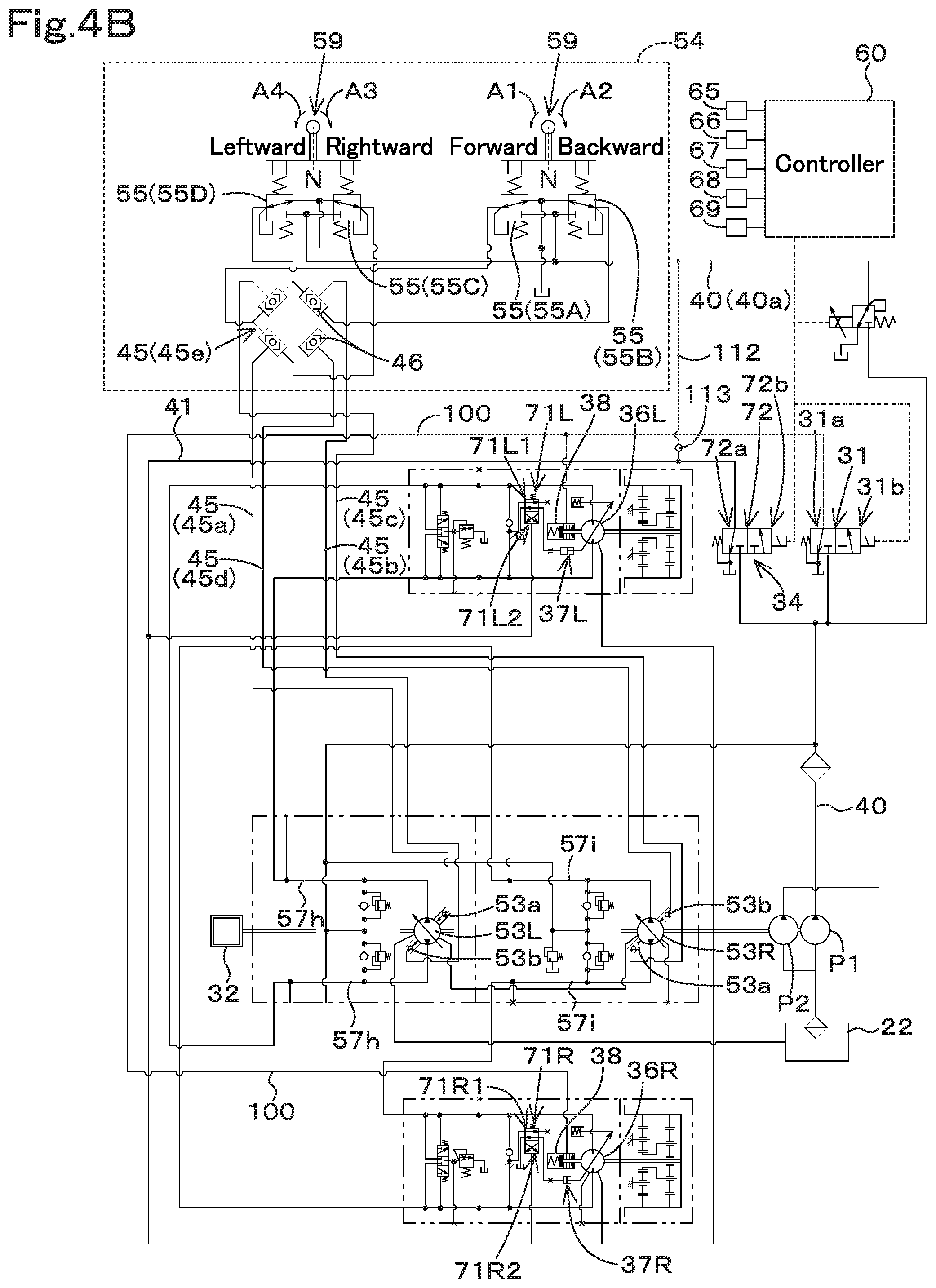 Patent US11814815 Figure 6 – Working machine