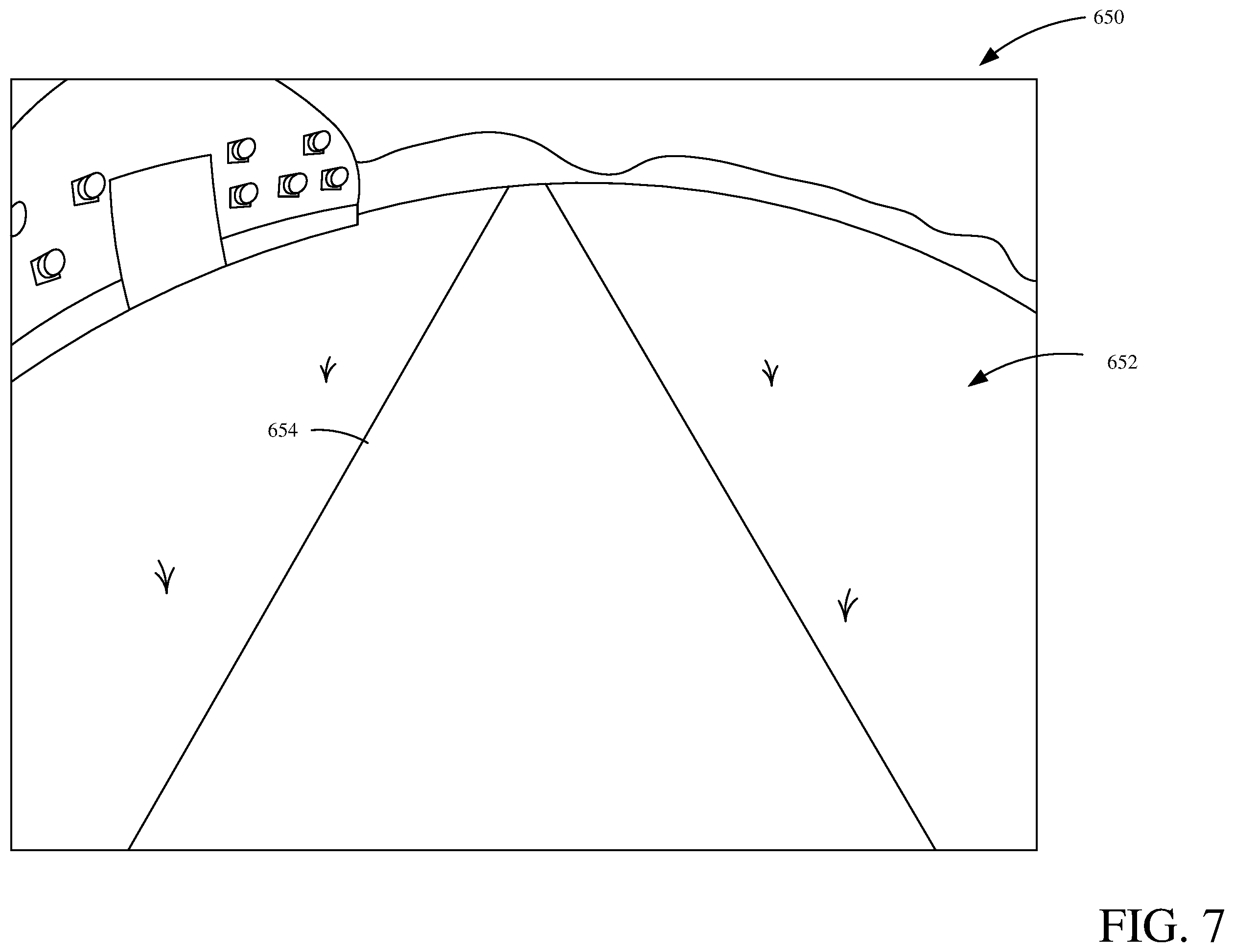 Patent US11814816 Figure 8 – Mobile work machine with object detection and machine path visualization