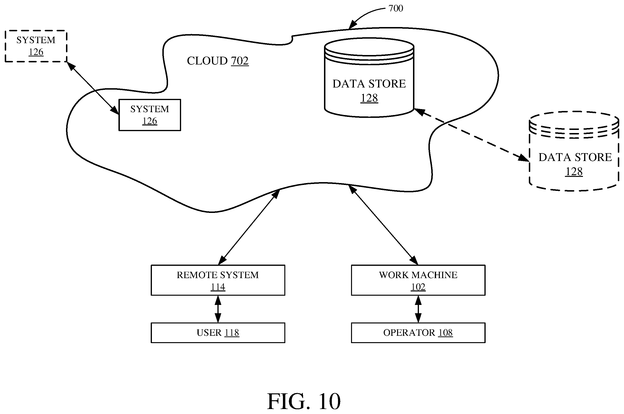 Patent US11814816 Figure 11 – Mobile work machine with object detection and machine path visualization