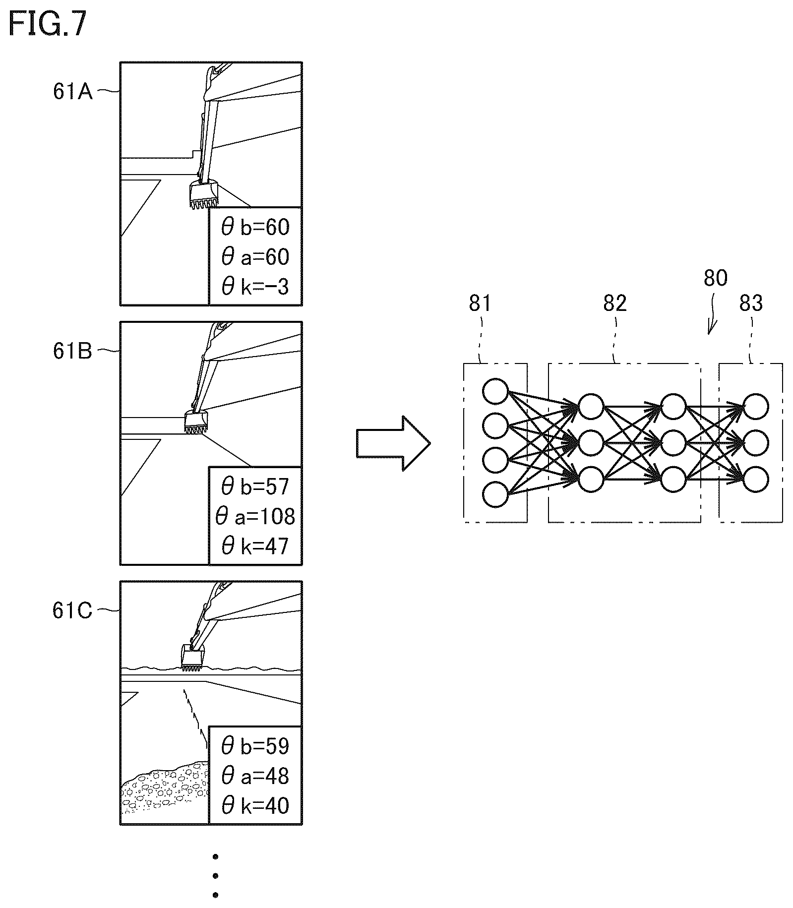 Patent US11814817 Figure 6 – System including work machine, computer implemented method, method for producing trained position estimation model, and training data