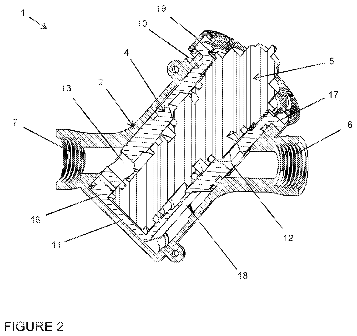 Patent US11814822 Figure 2 – Plumbing fitting