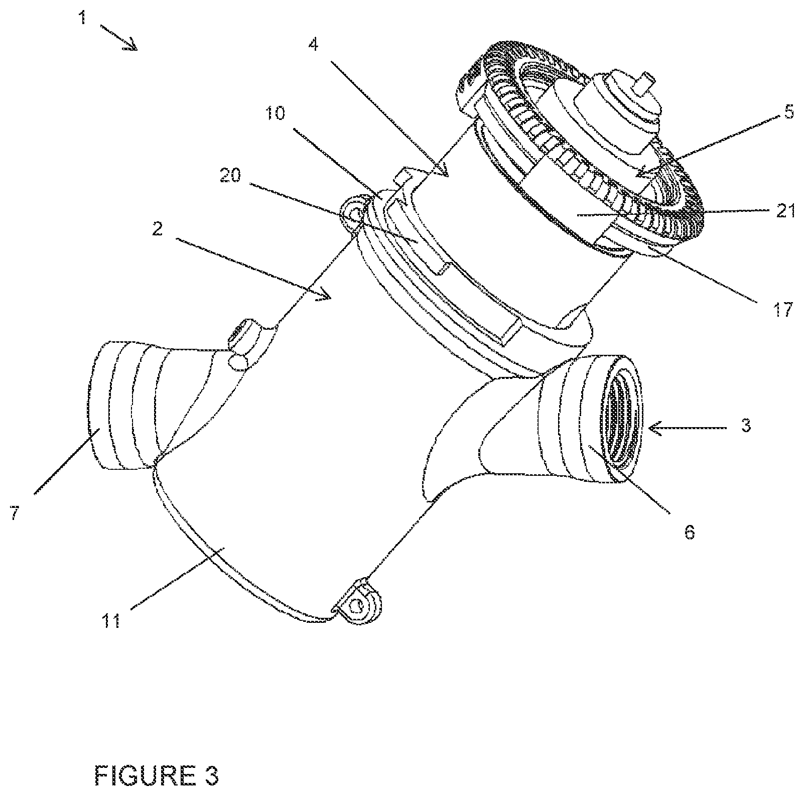 Patent US11814822 Figure 3 – Plumbing fitting