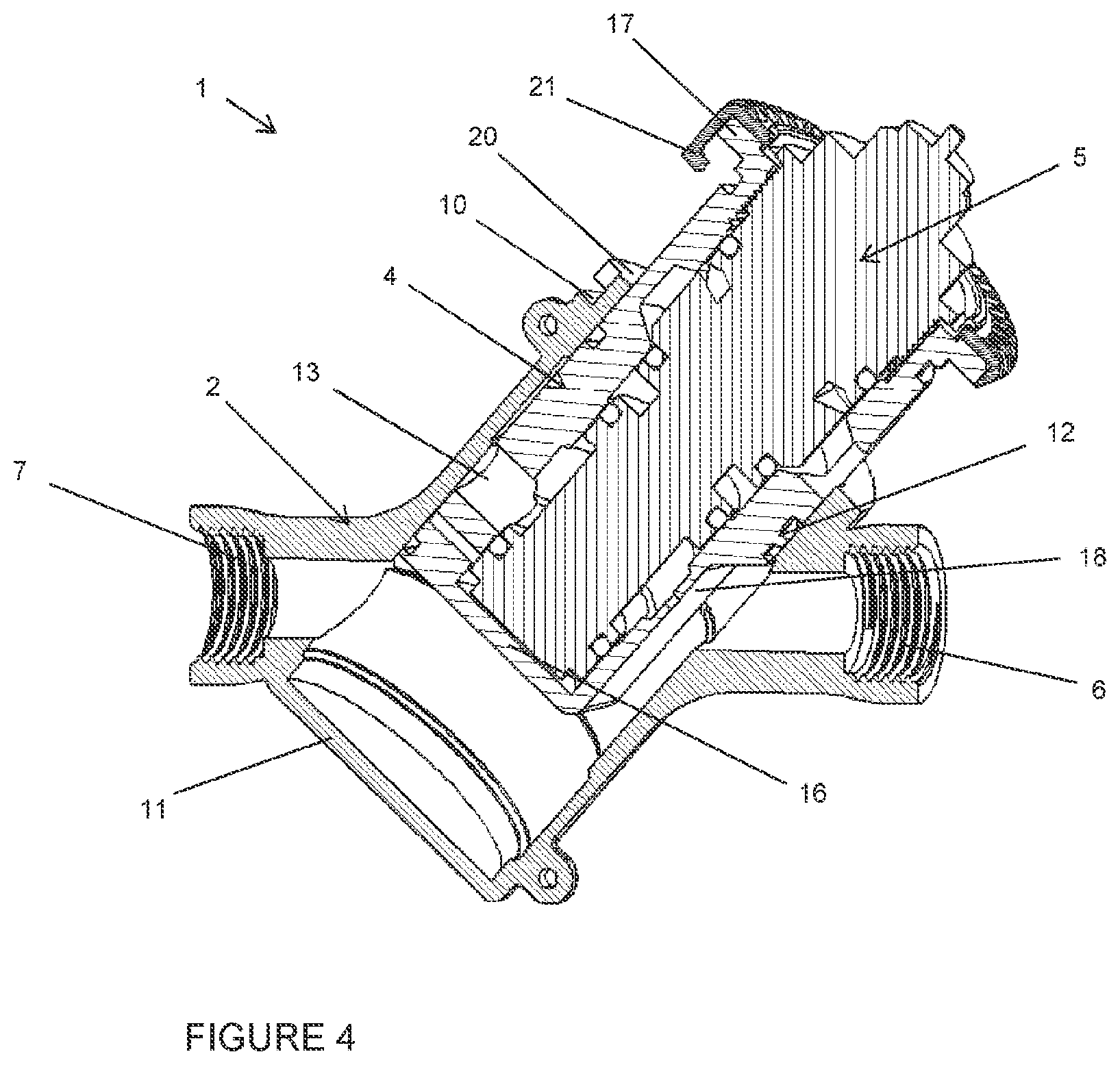 Patent US11814822 Figure 4 – Plumbing fitting