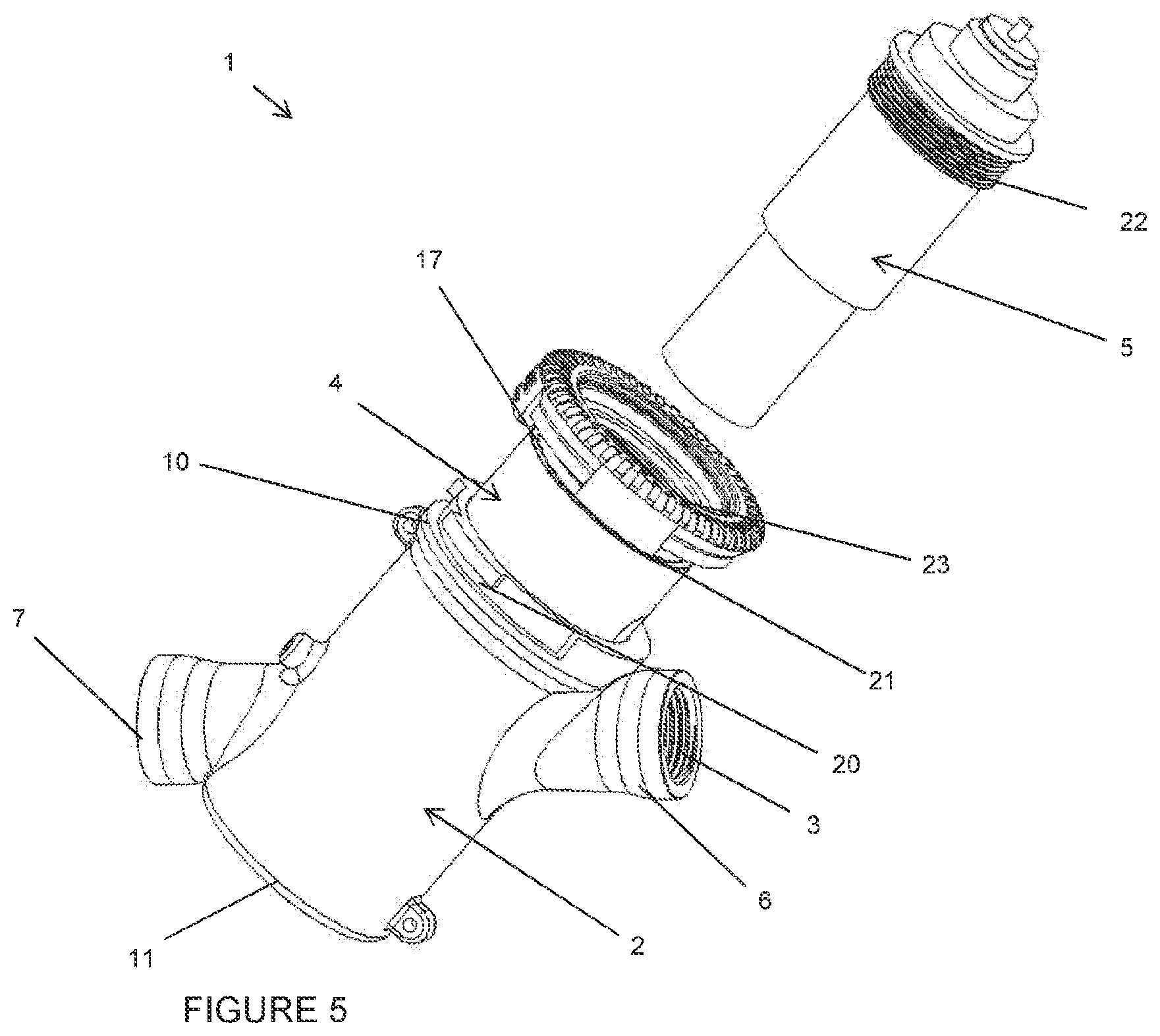 Patent US11814822 Figure 5 – Plumbing fitting