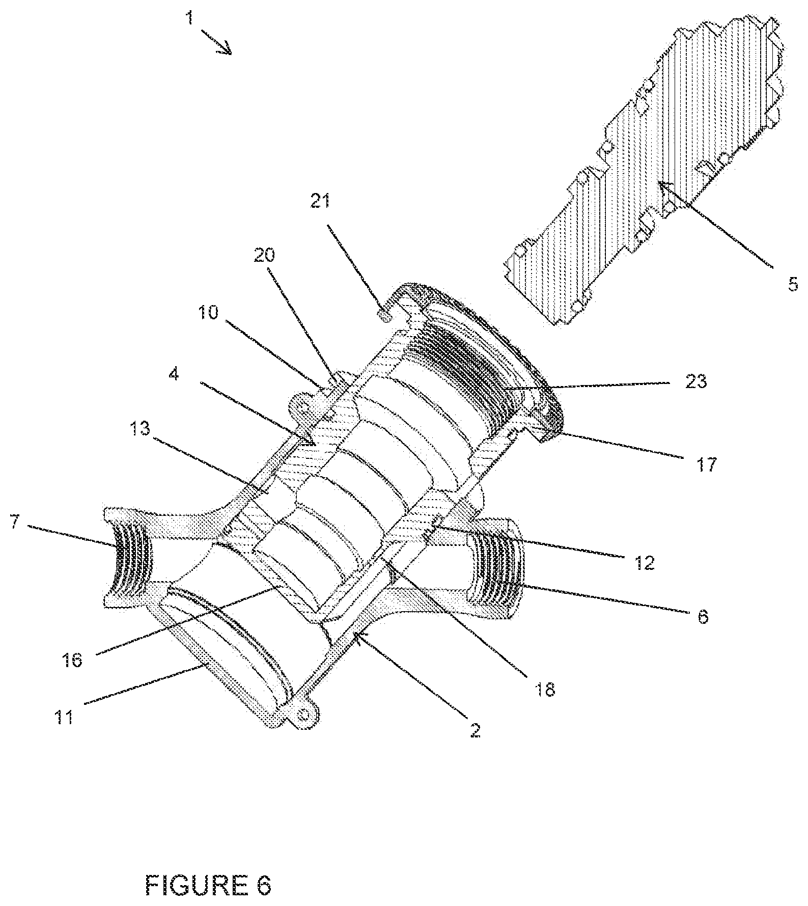 Patent US11814822 Figure 6 – Plumbing fitting