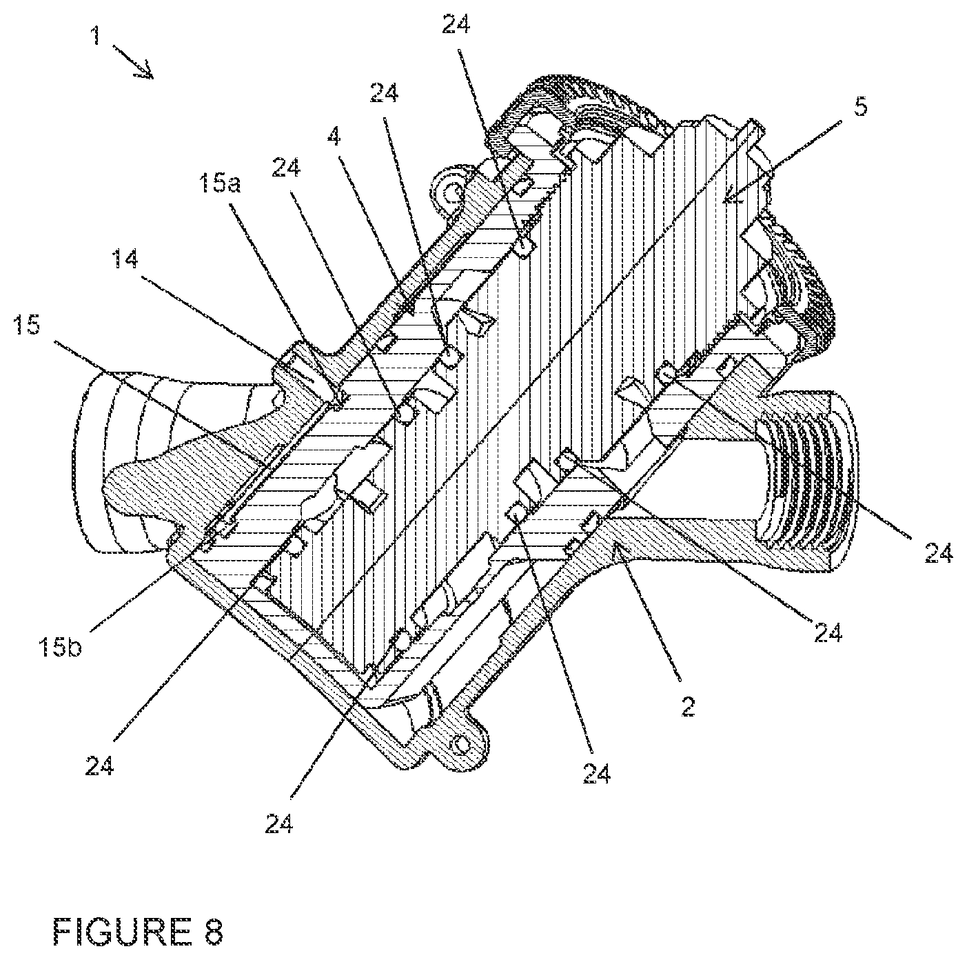 Patent US11814822 Figure 8 – Plumbing fitting