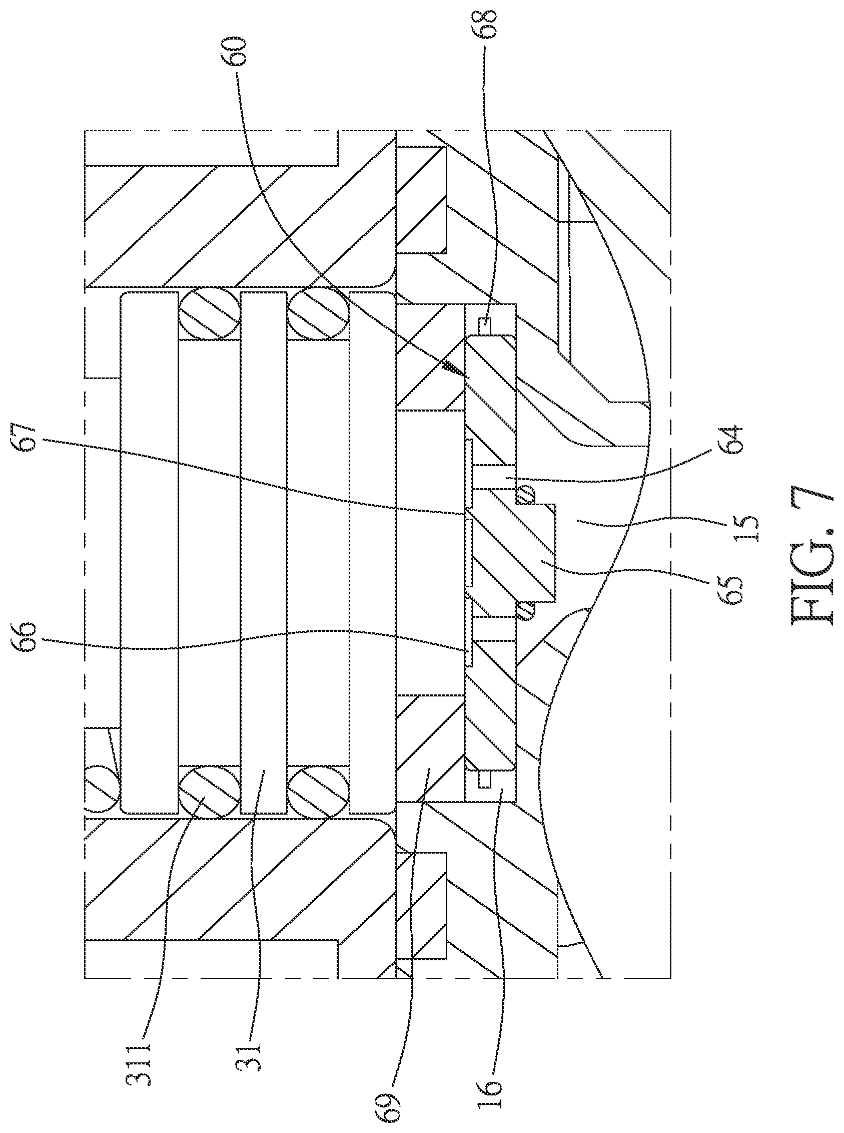 Patent US11814825 Figure 7 – Telescopic structure of faucet having movable tube