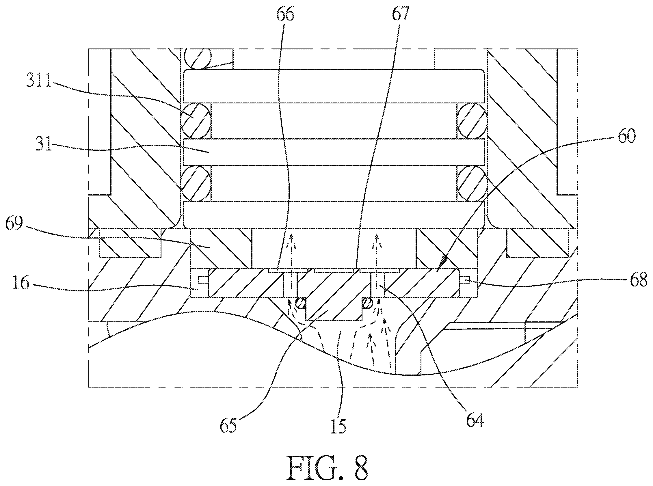 Patent US11814825 Figure 8 – Telescopic structure of faucet having movable tube