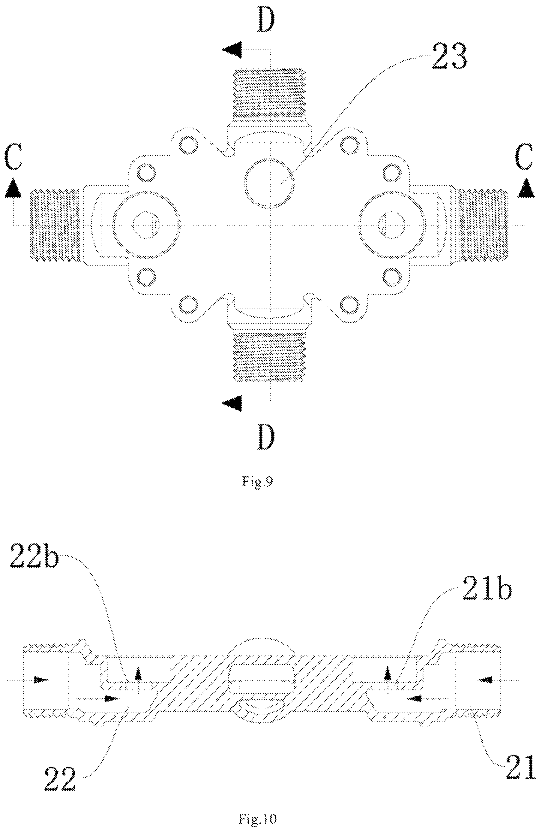 Patent US11814827 Figure 7 – Shower apparatus
