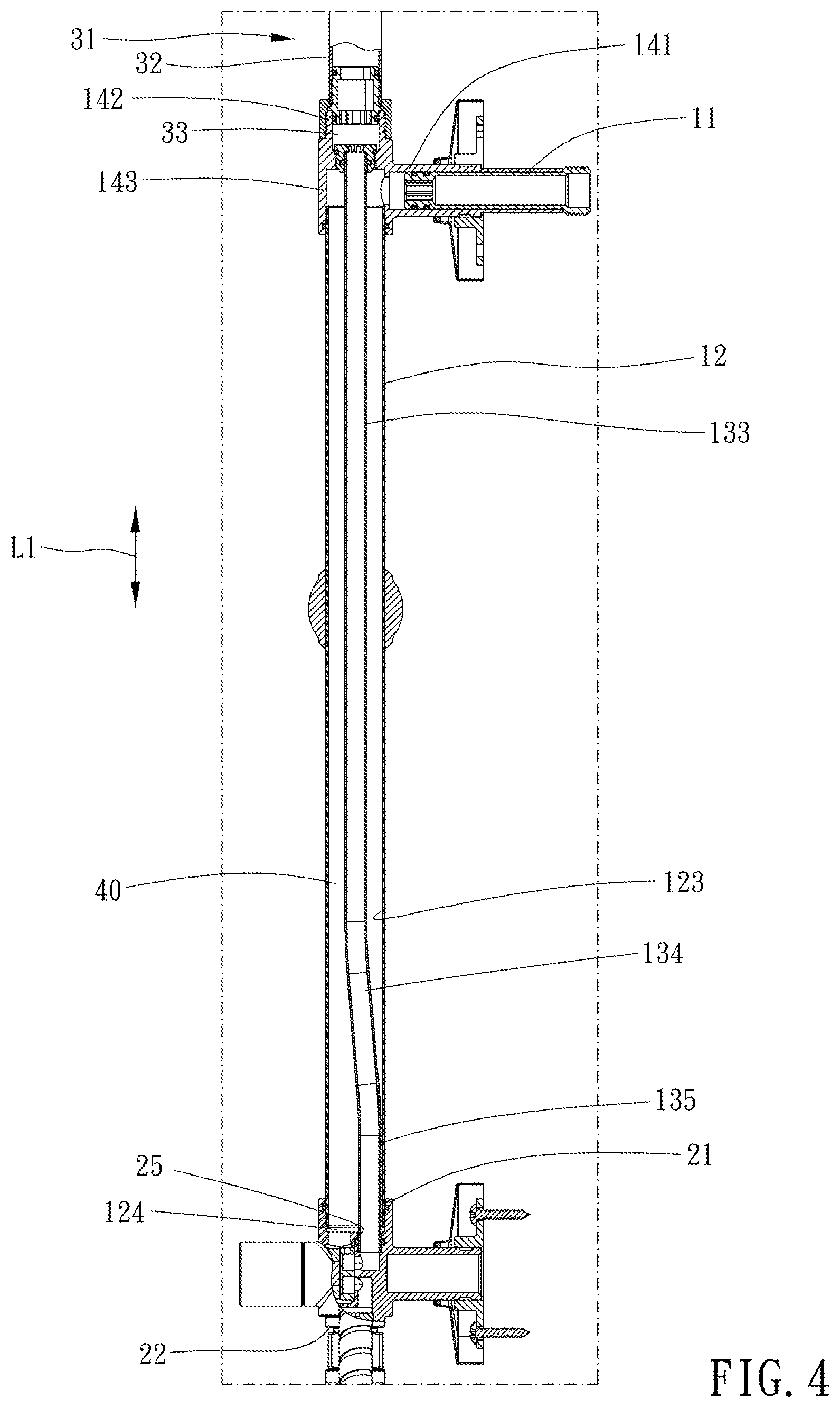 Patent US11814828 Figure 4 – Shower device