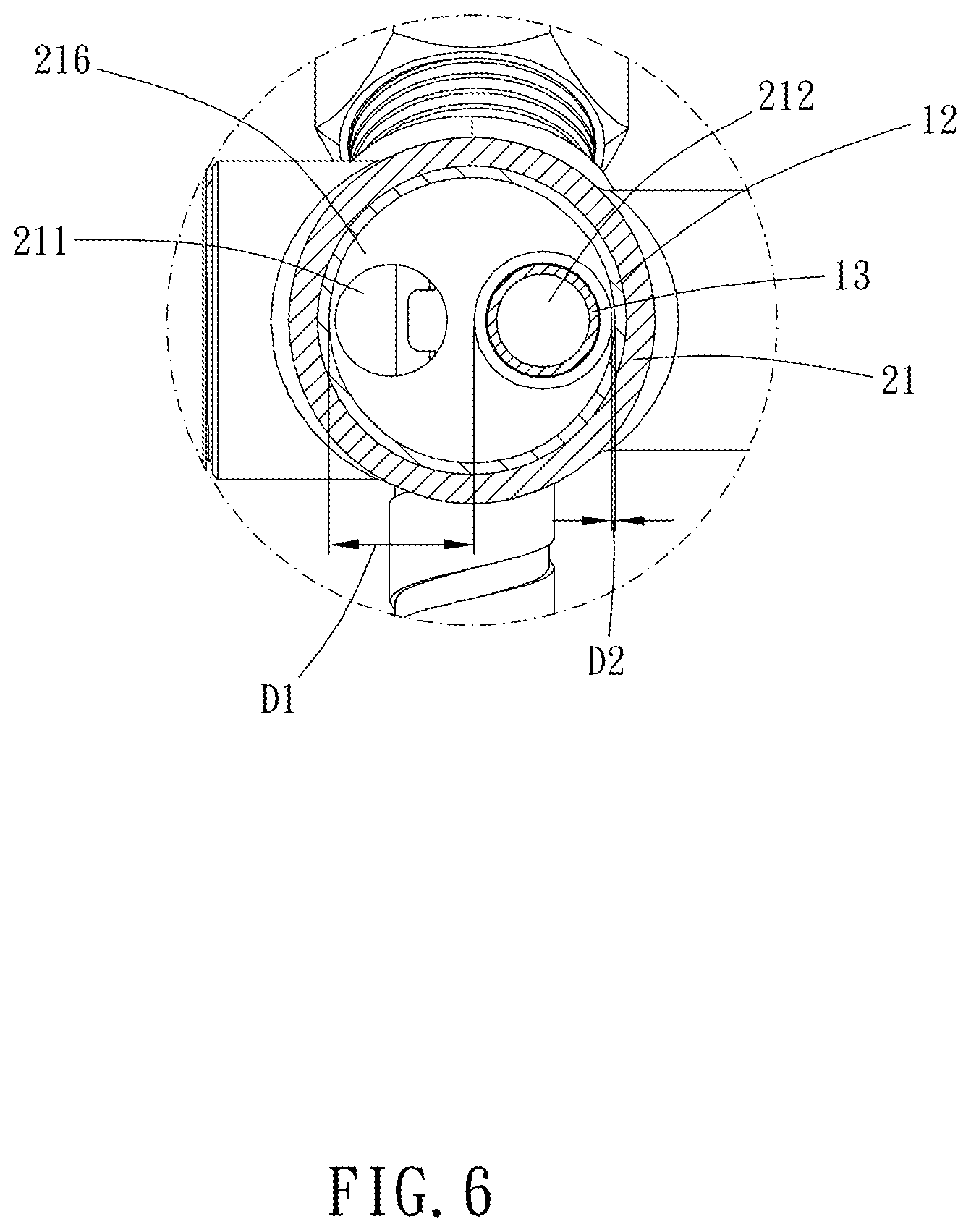Patent US11814828 Figure 6 – Shower device