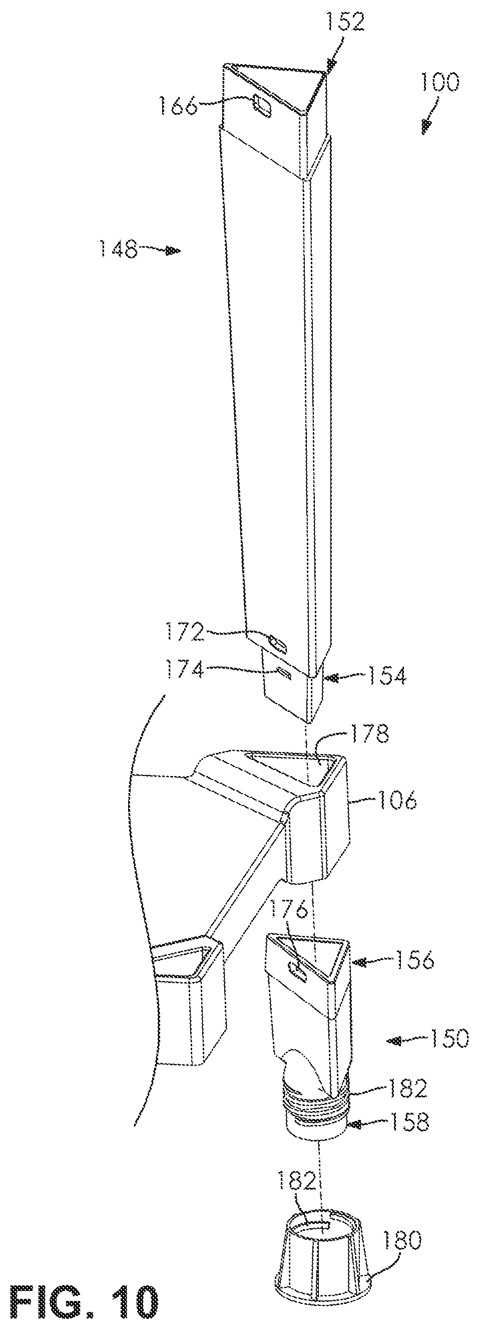 Patent US11814833 Figure 7 – Utility sink system and method of assembly