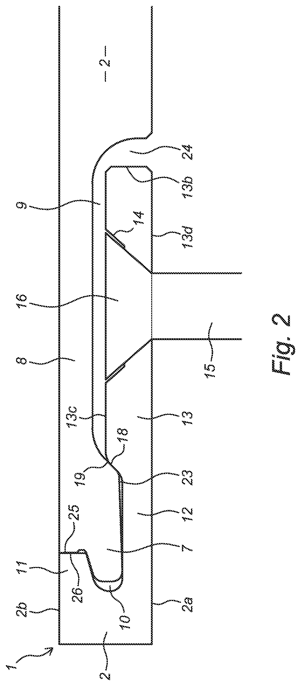 Patent US11814838 Figure 2 – Wall panel for forming a wall covering with multiple panels