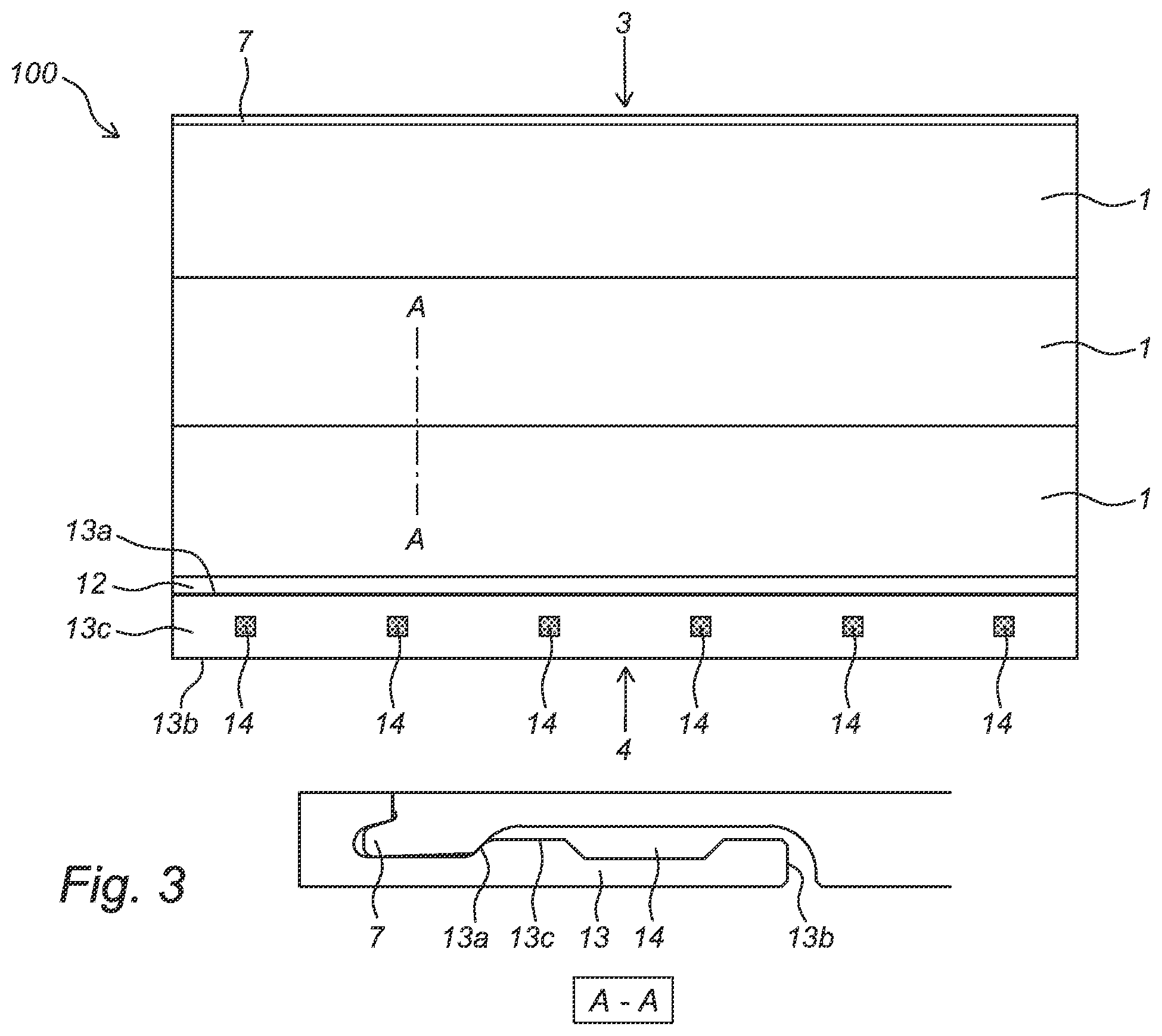 Patent US11814838 Figure 3 – Wall panel for forming a wall covering with multiple panels