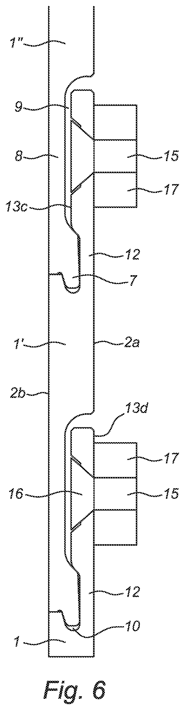 Patent US11814838 Figure 6 – Wall panel for forming a wall covering with multiple panels