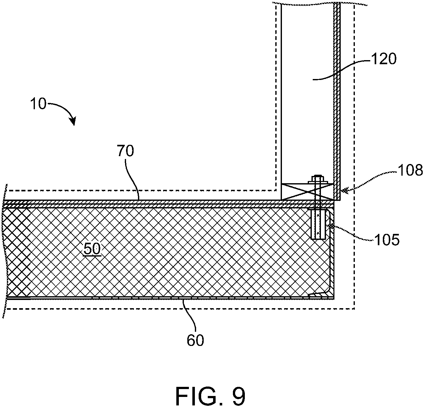 Patent US11814841 Figure 7 – Foam filled structural plank building foundation with laminated reinforcement