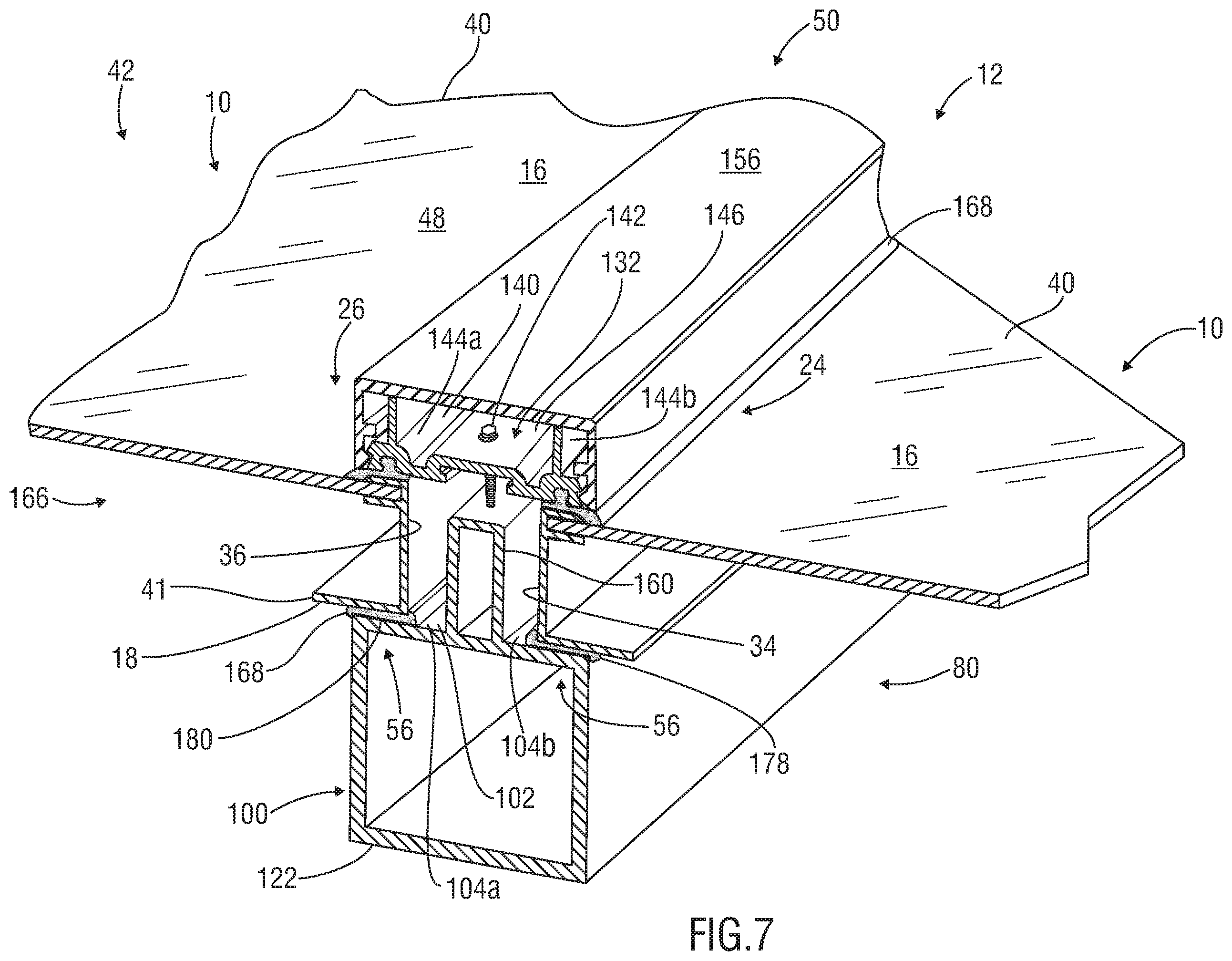 Patent US11814846 Figure 6 – Methods of forming a leakproof pitched roof section or wall with the use of solar panels