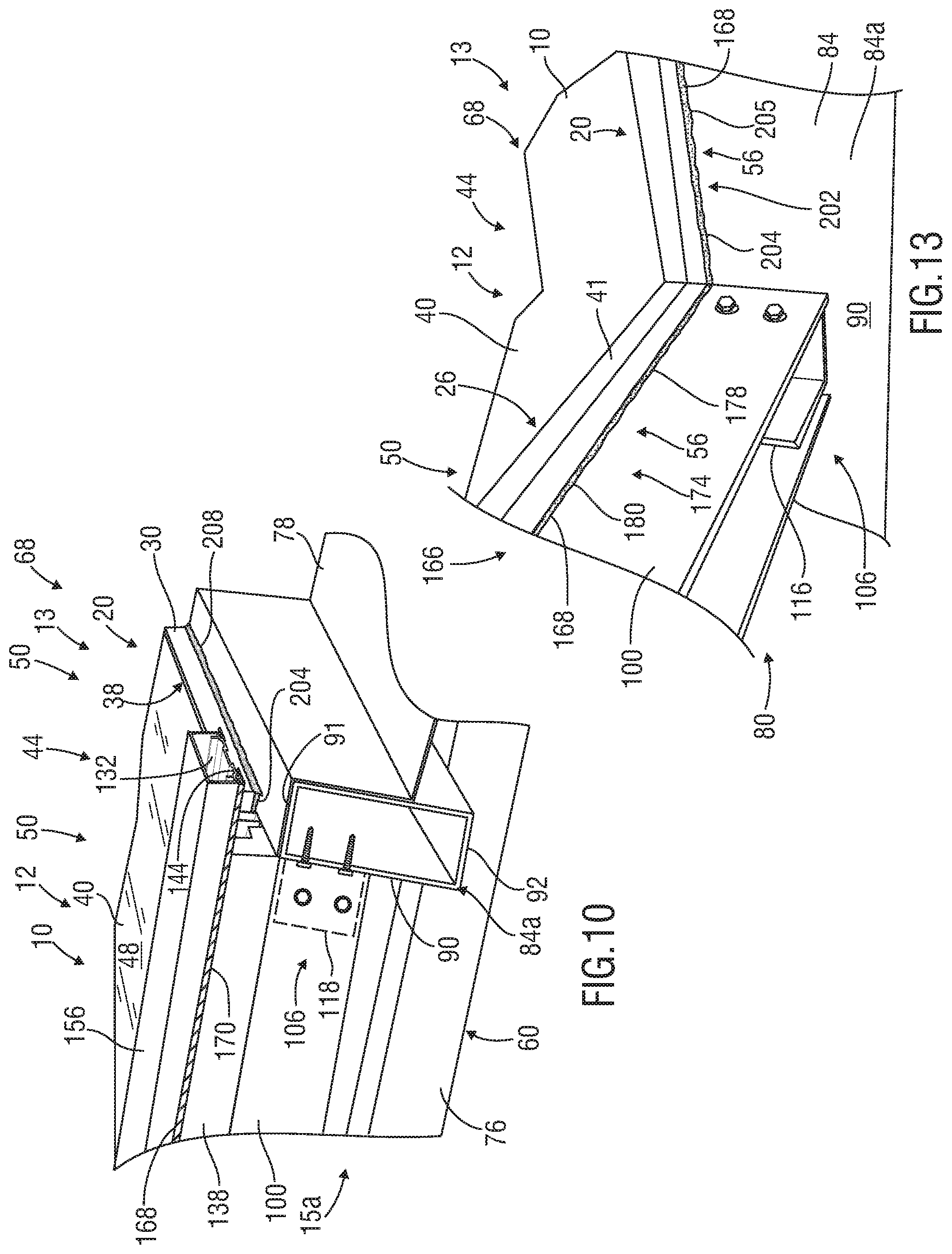 Patent US11814846 Figure 10 – Methods of forming a leakproof pitched roof section or wall with the use of solar panels