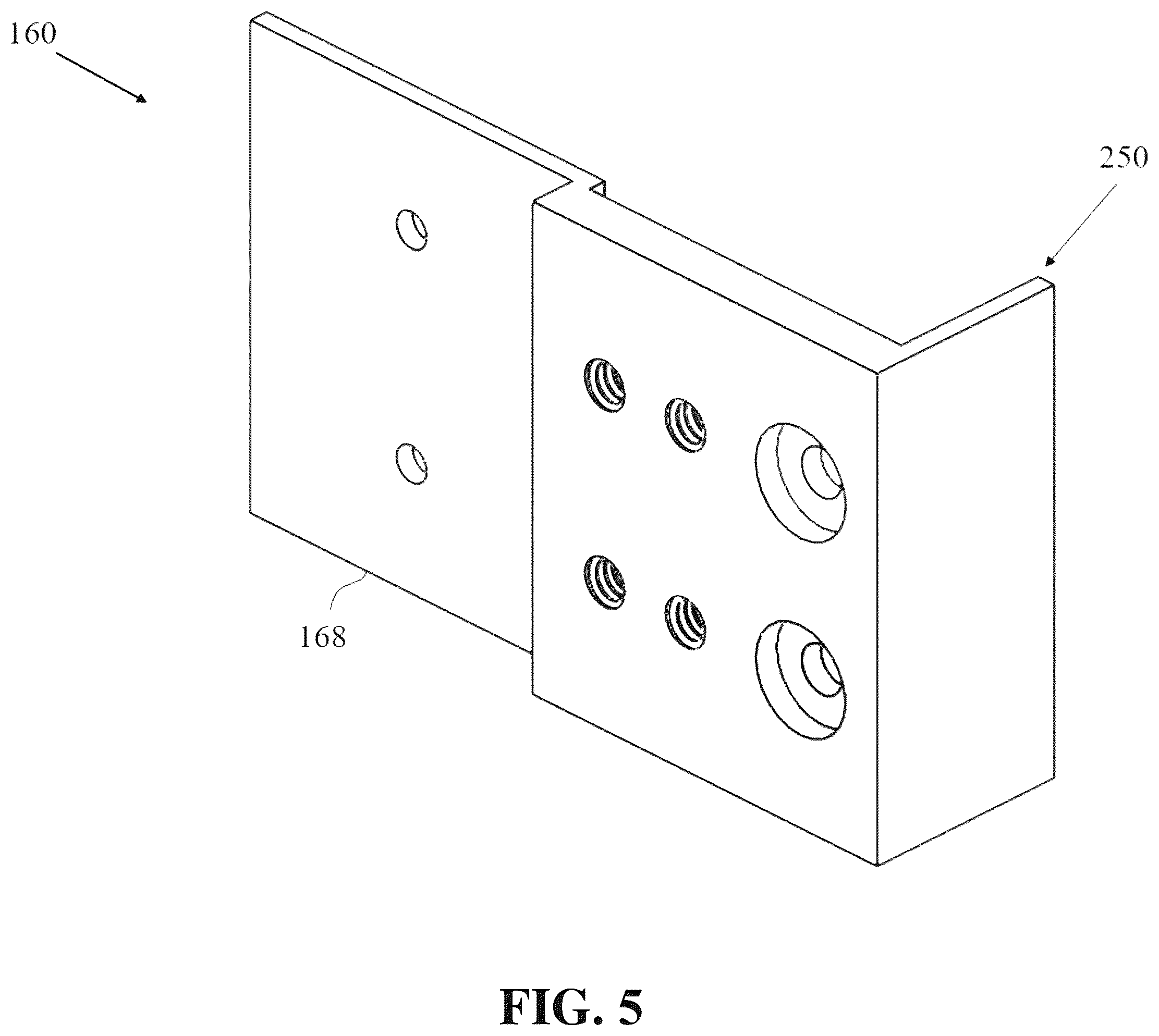 Patent US11814849 Figure 5 – Adjustable hanger system for modular panels