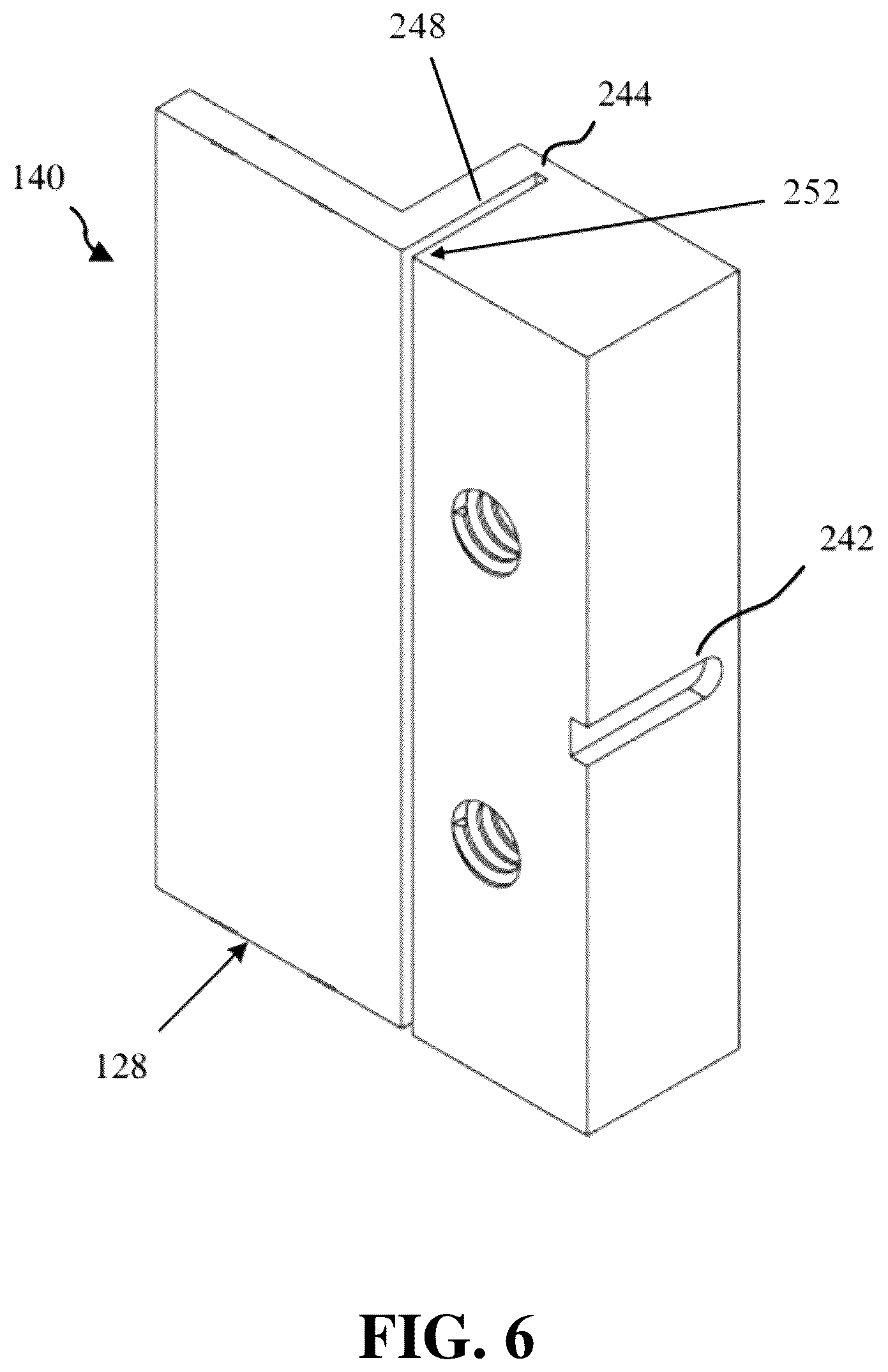 Patent US11814849 Figure 6 – Adjustable hanger system for modular panels
