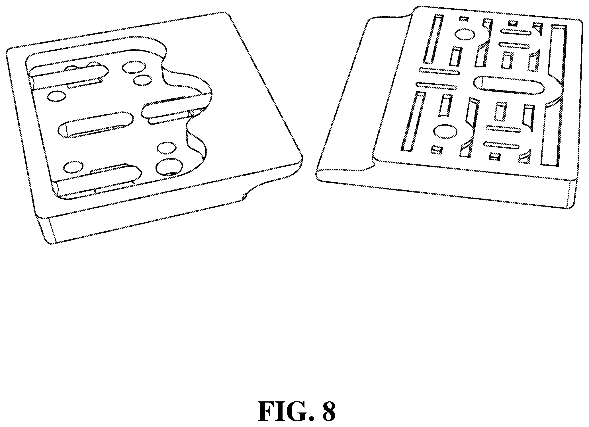 Patent US11814849 Figure 8 – Adjustable hanger system for modular panels