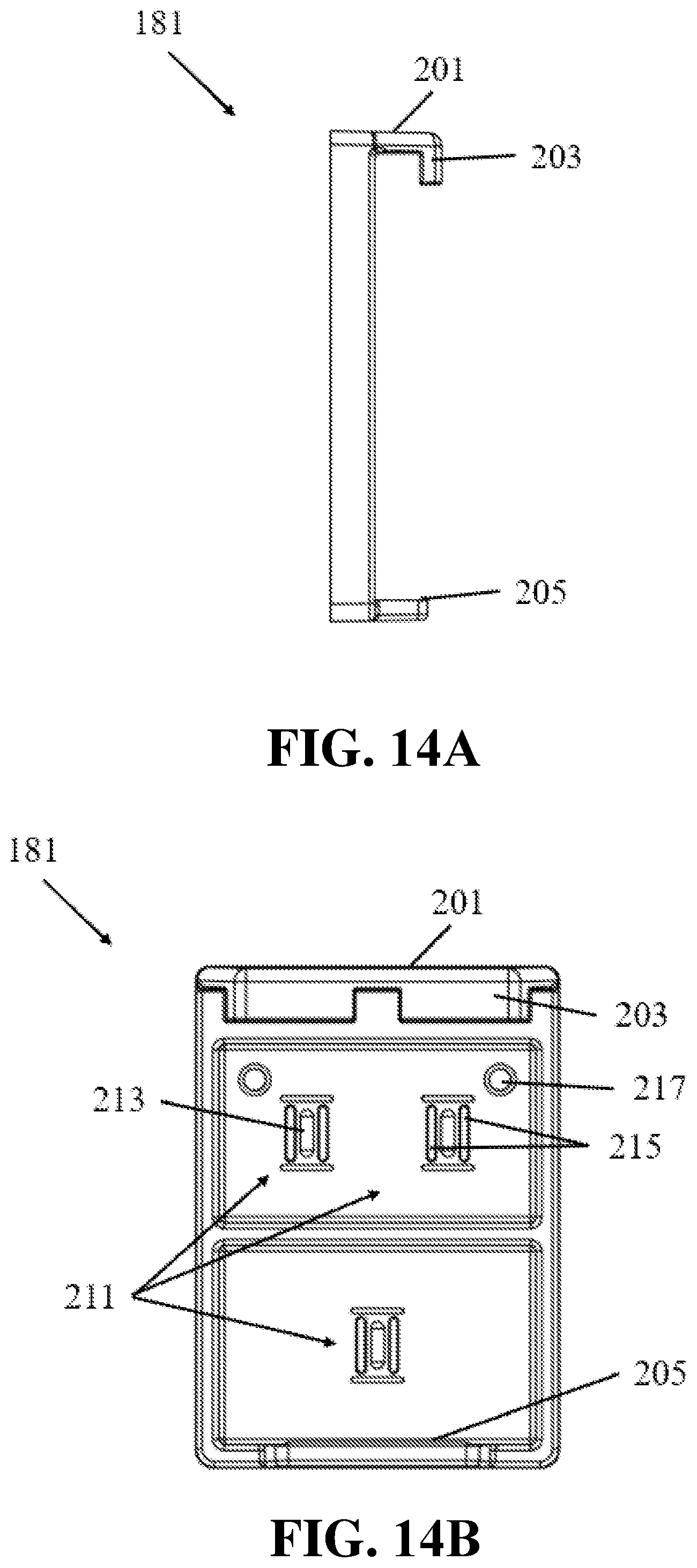 Patent US11814849 Figure 14 – Adjustable hanger system for modular panels