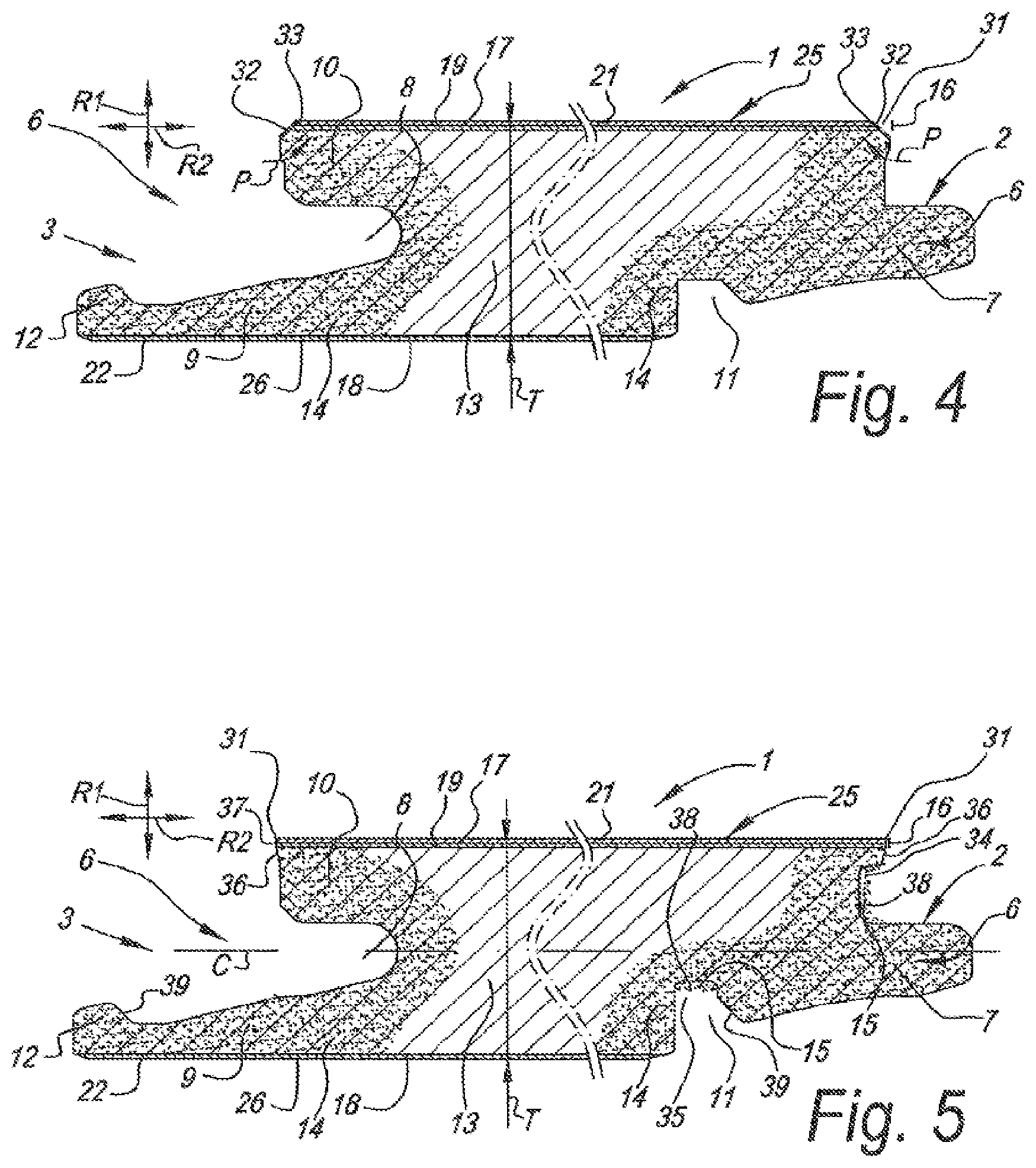 Patent US11814851 Figure 2 – Floor board and method for manufacturing such floor boards