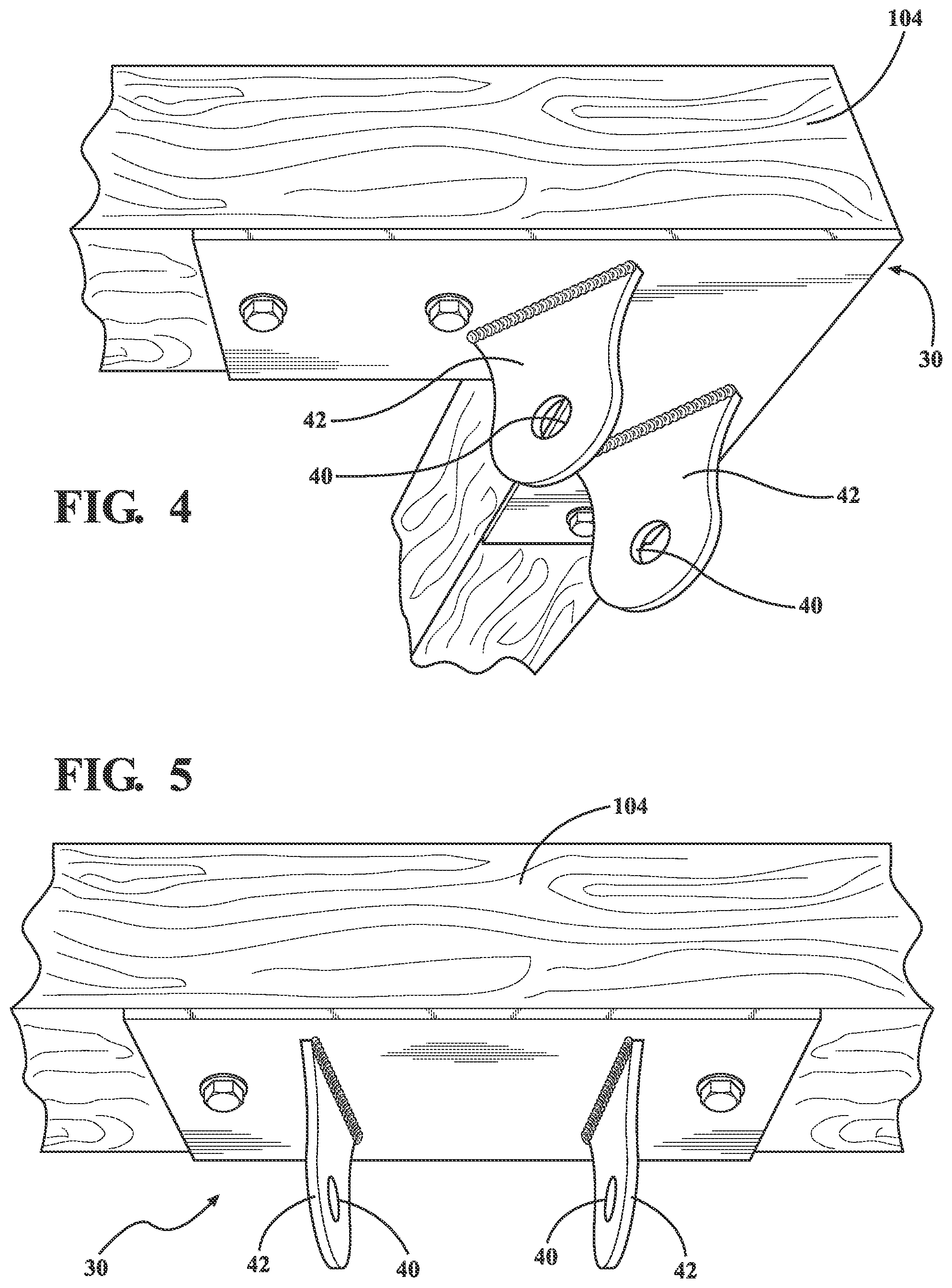 Patent US11814855 Figure 4 – Column bracket assembly and related methods and structures