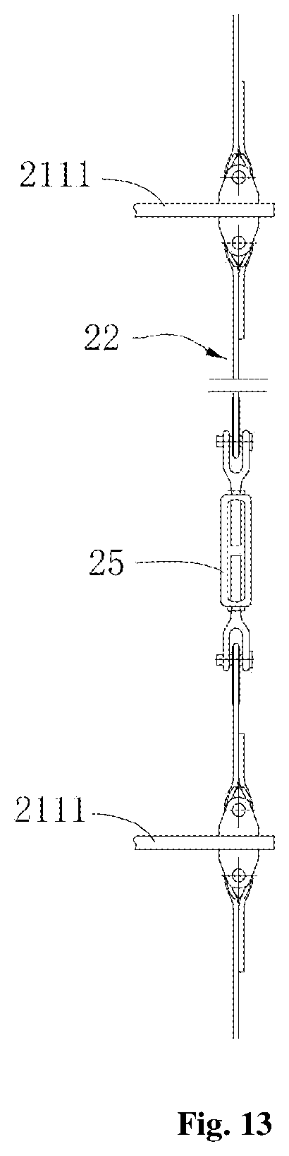 Patent US11814856 Figure 9 – Tower tube section, tower frame and wind power generator set