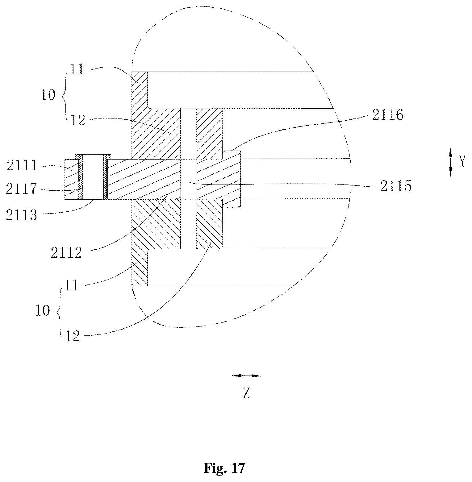 Patent US11814856 Figure 12 – Tower tube section, tower frame and wind power generator set