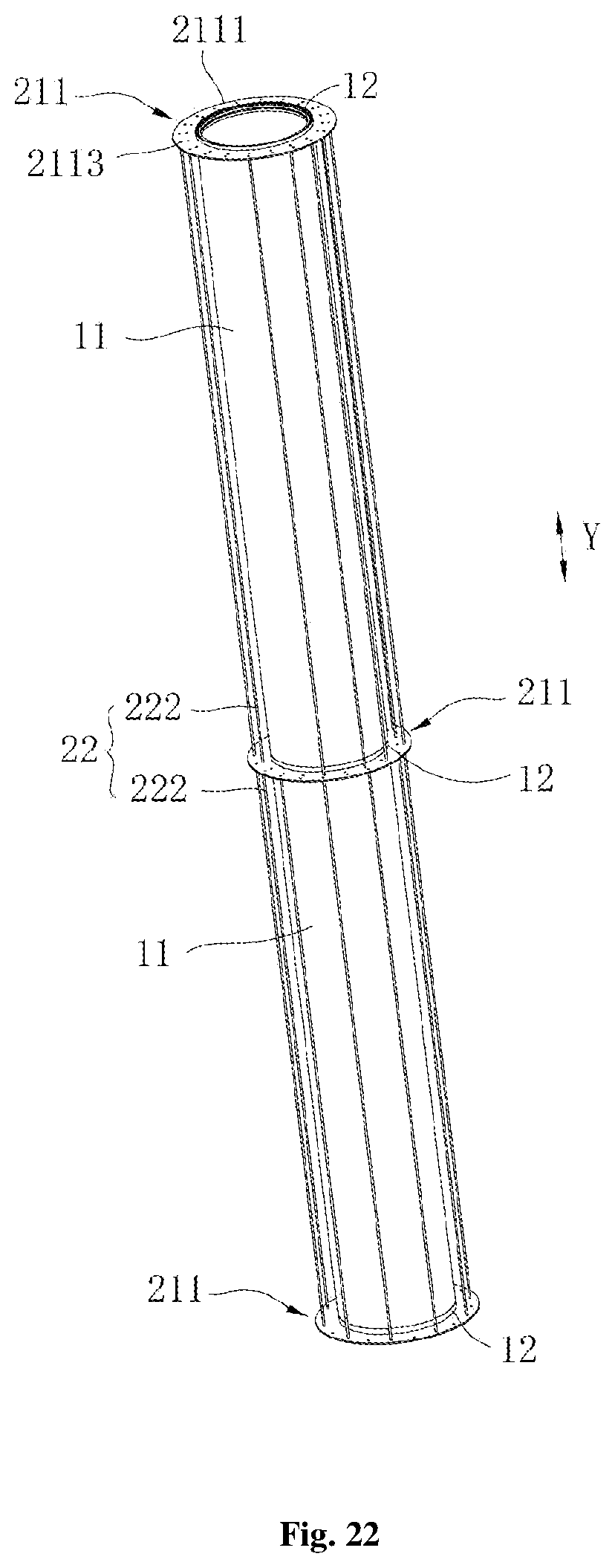 Patent US11814856 Figure 16 – Tower tube section, tower frame and wind power generator set