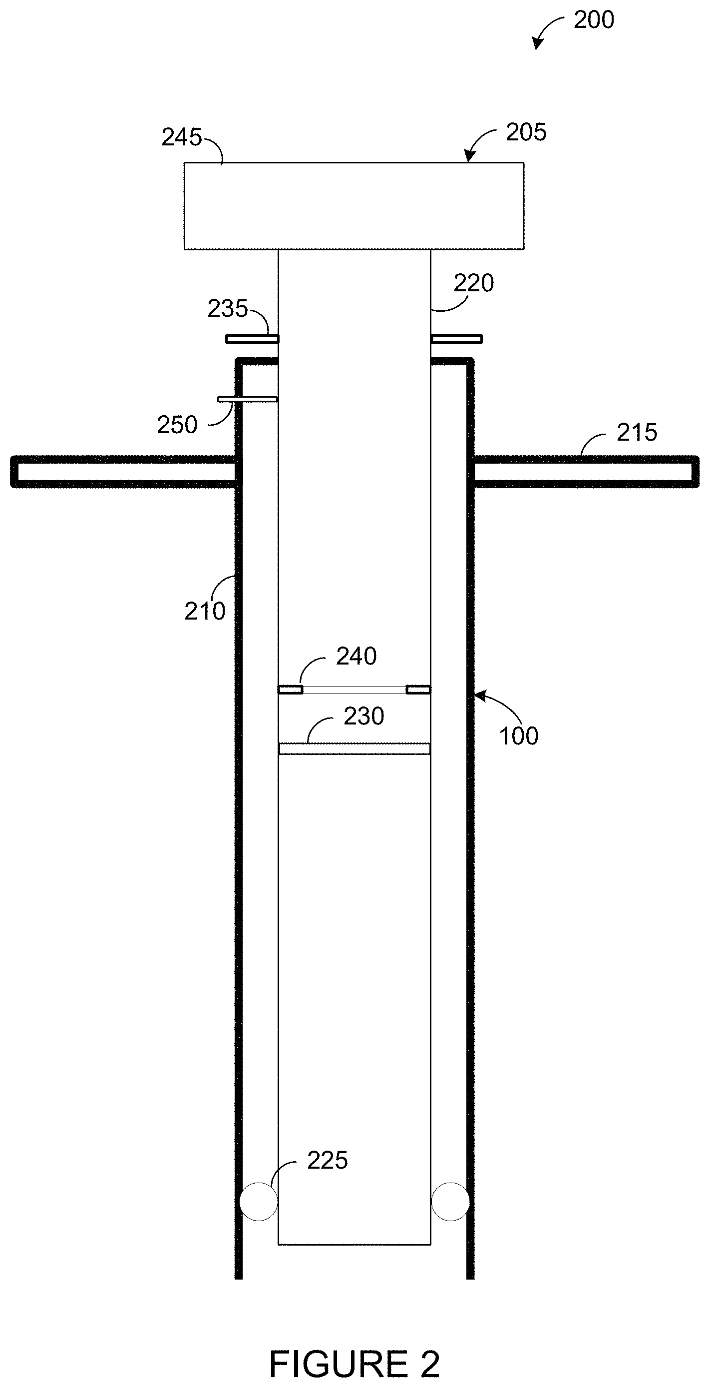 Patent US11814857 Figure 2 – Sand anchor utilizing compressed gas